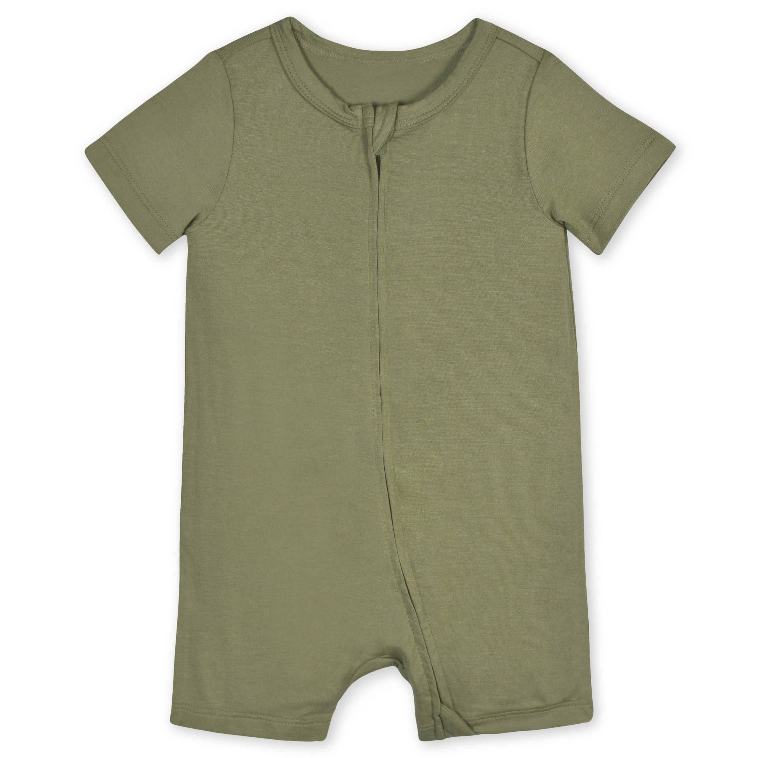 Baby Moss Buttery Soft Viscose Made from Eucalyptus Snug Fit Romper - Image 2