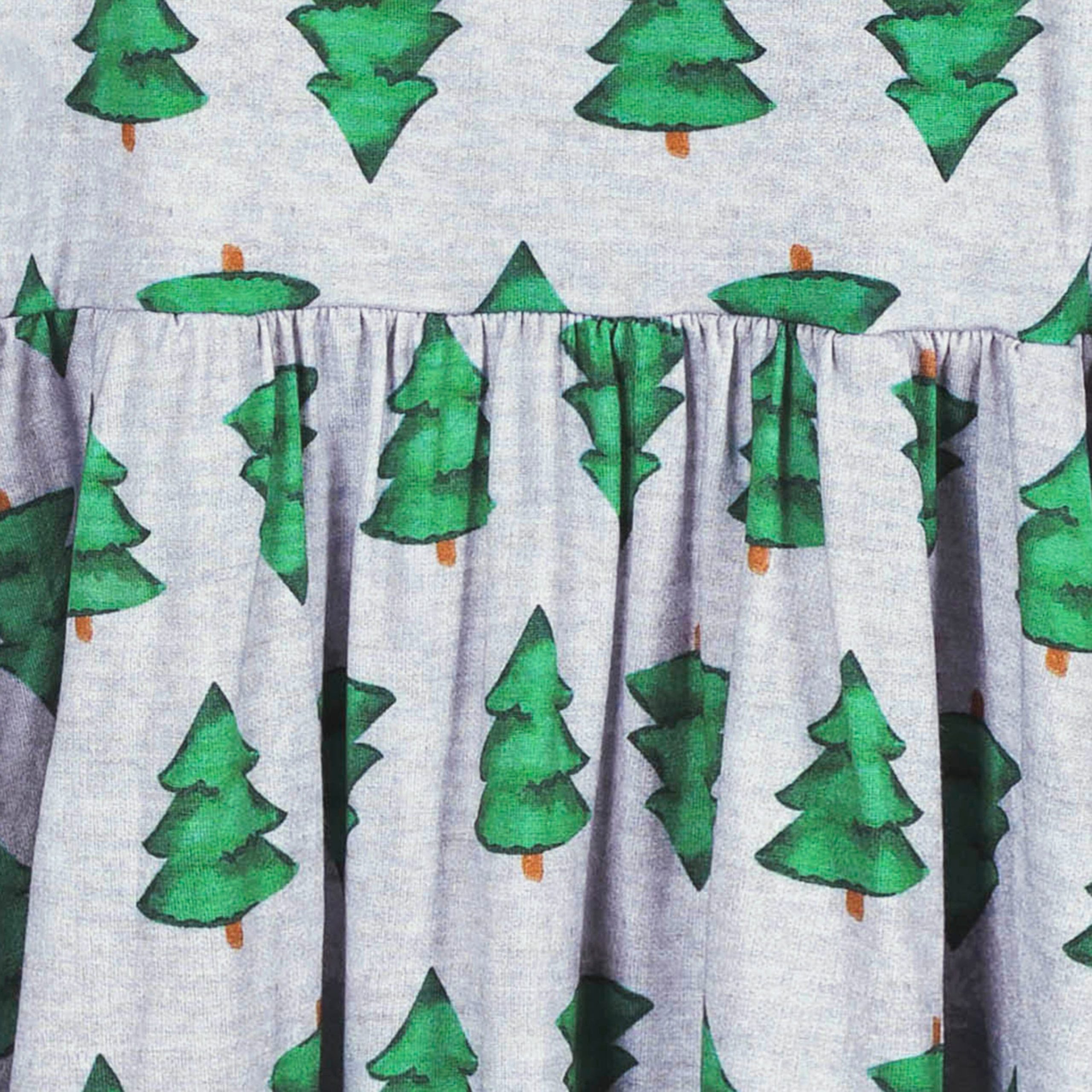 Toddler Girls Spruce Buttery Soft Viscose Made from Eucalyptus Holiday Twirl Dress - Image 6