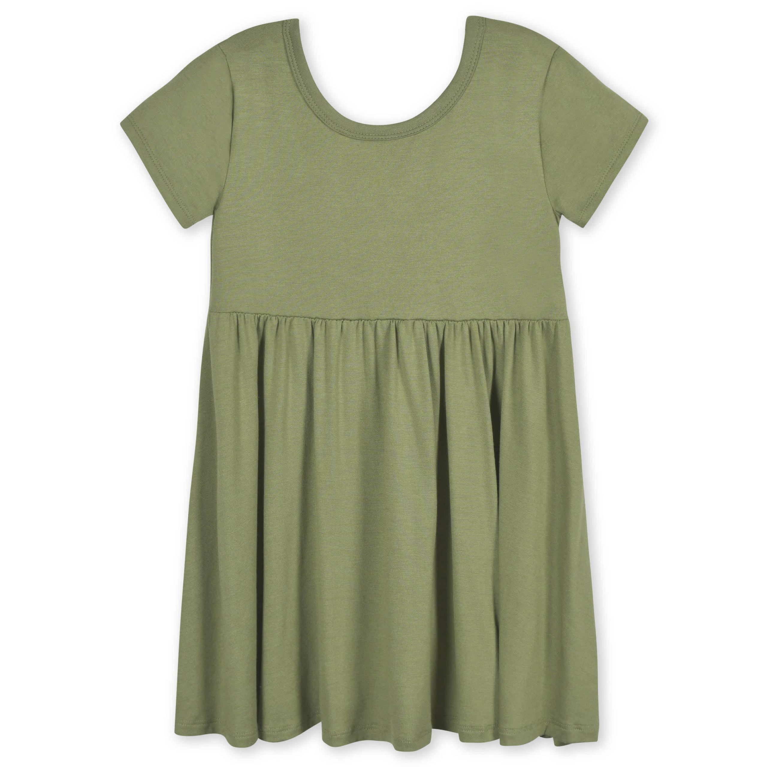 Infant & Toddler Girls Moss Buttery Soft Viscose Made from Eucalyptus Twirl Dress - Image 2