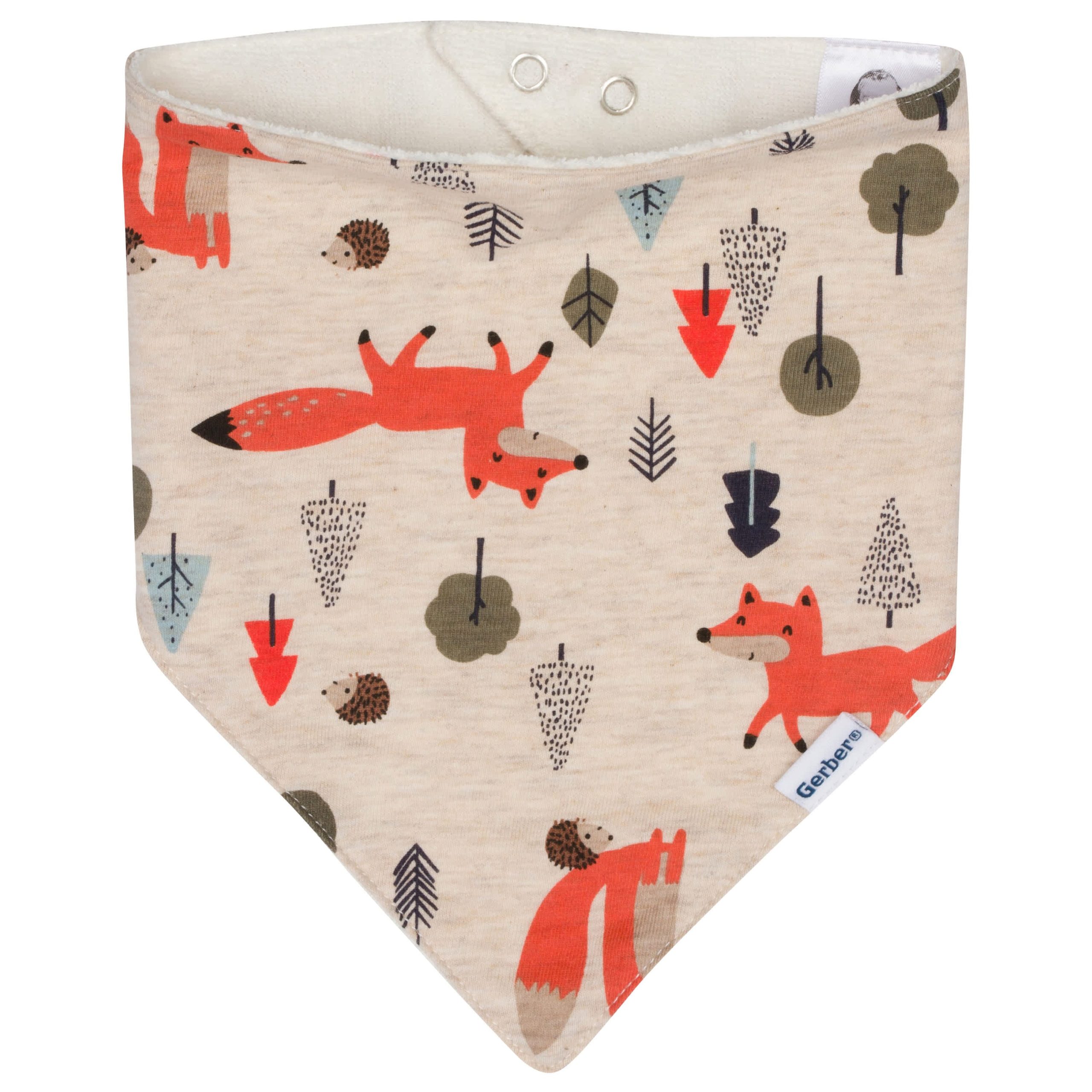 4-Pack Baby Boys Fox Bandana Bibs - Image 2