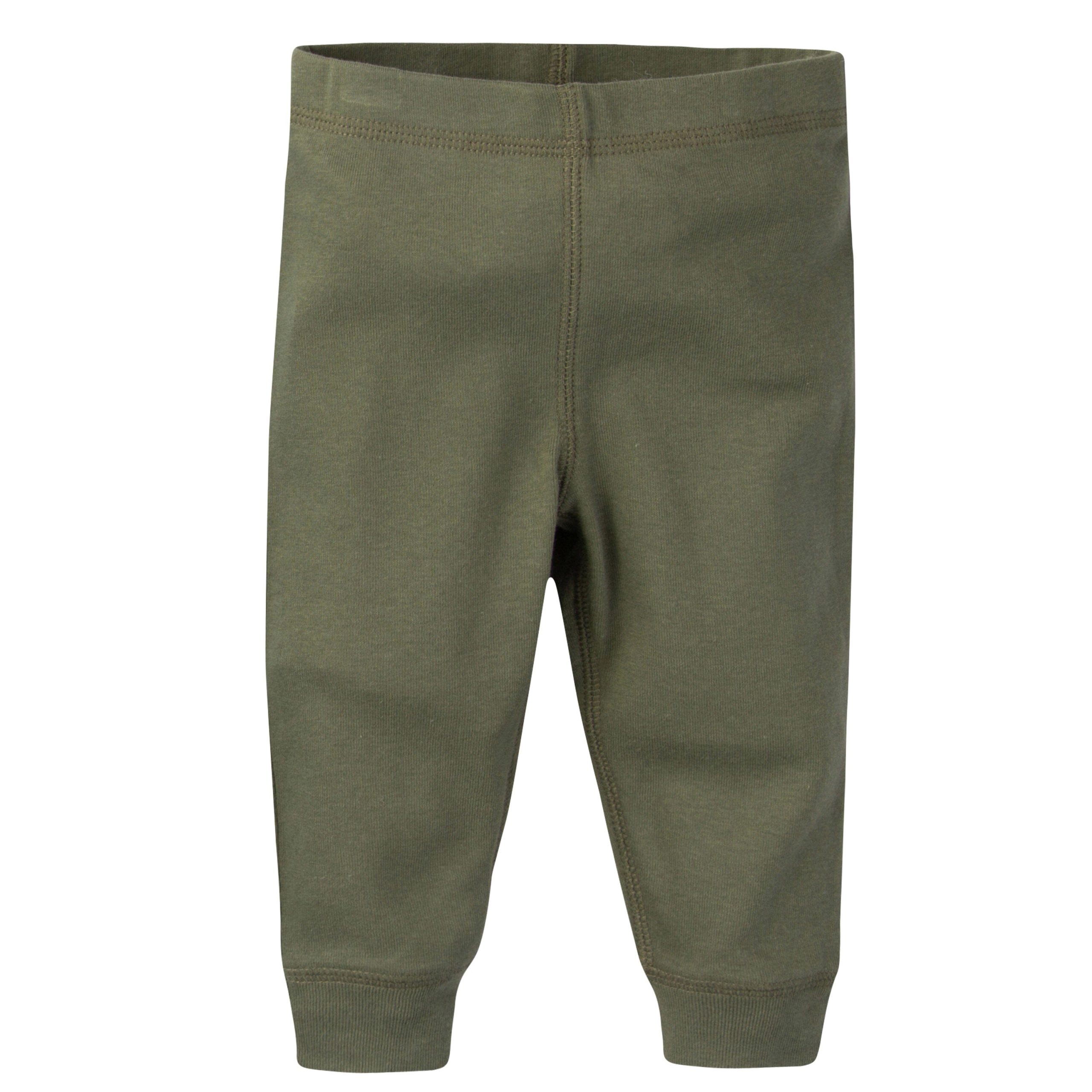 3-Pack Baby Boys Navy, Blue, and Green Pants - Image 2
