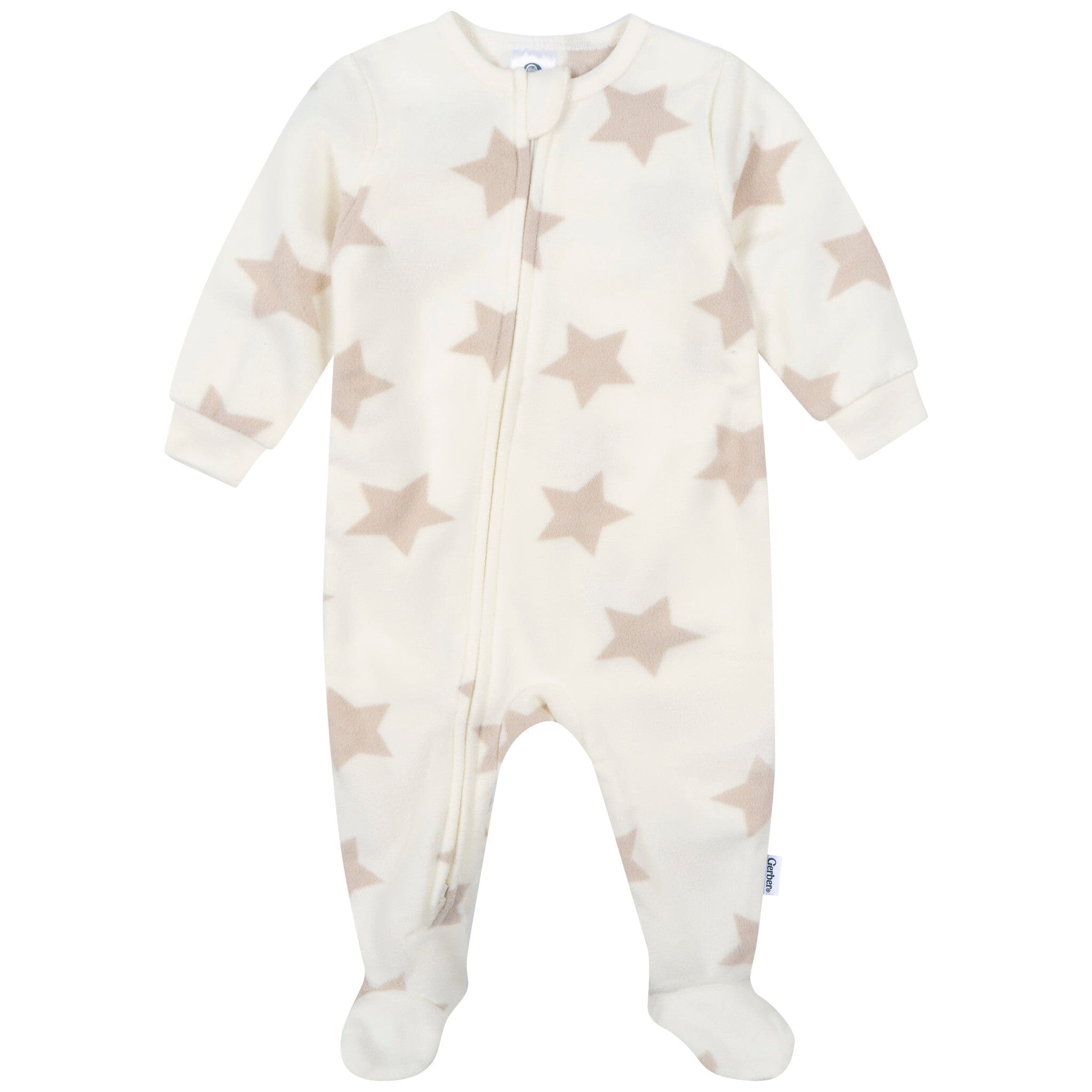 3-Pack Baby & Toddler Neutral Bears Footed Fleece Pajamas - Image 4
