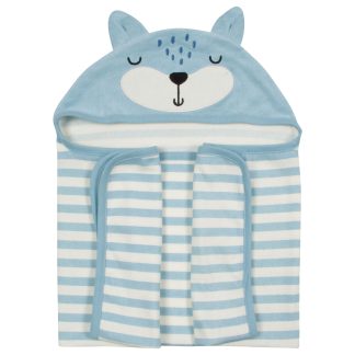 Baby Boys Fox Hooded Bath Wrap