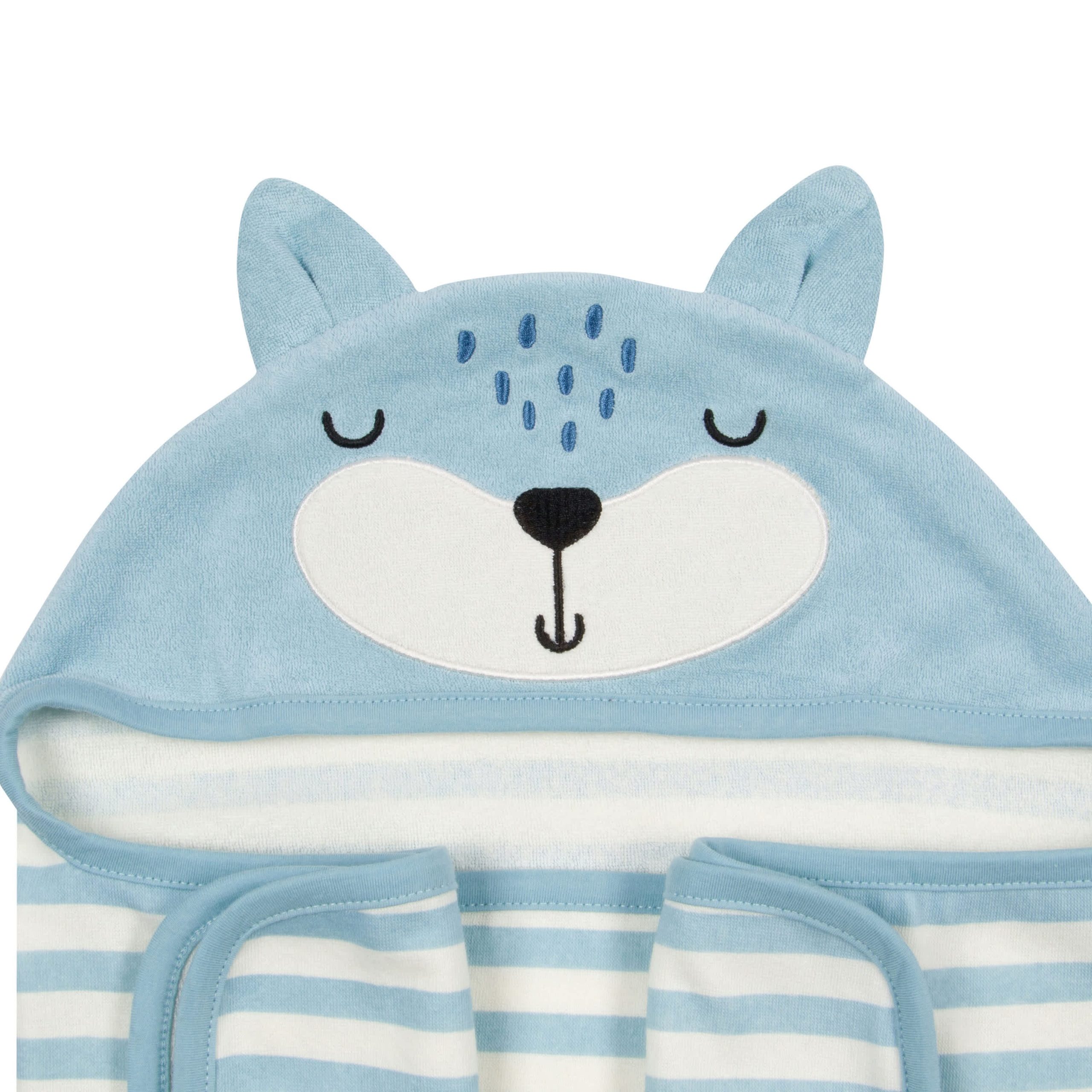 Baby Boys Fox Hooded Bath Wrap - Image 2