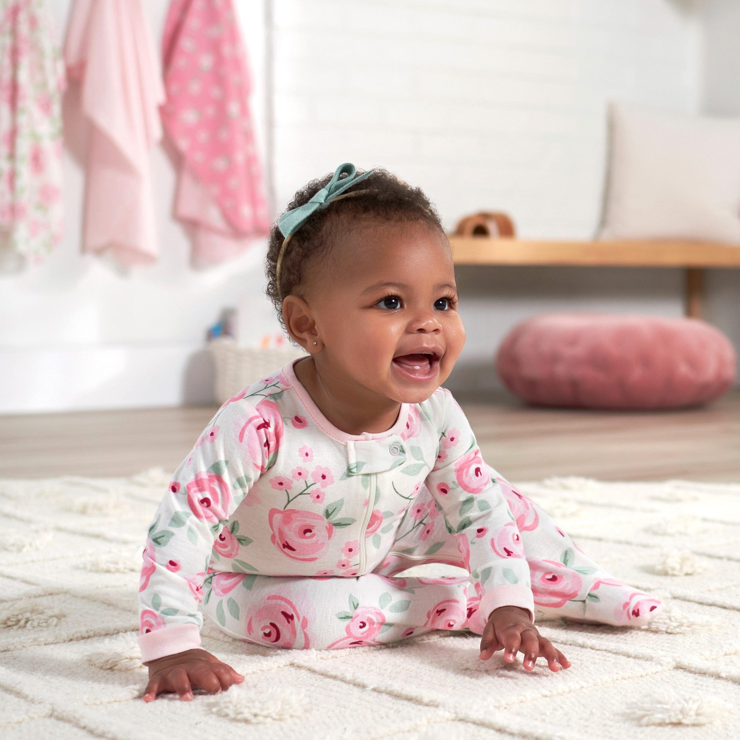 3-Pack Baby Girls Floral Sleep 'N Plays - Image 2