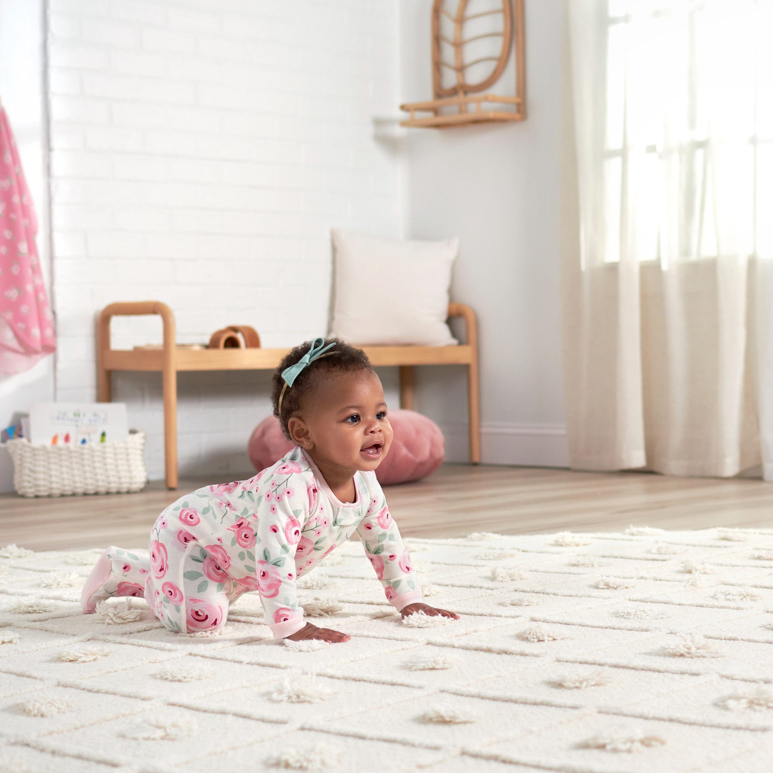 3-Pack Baby Girls Floral Sleep 'N Plays - Image 3