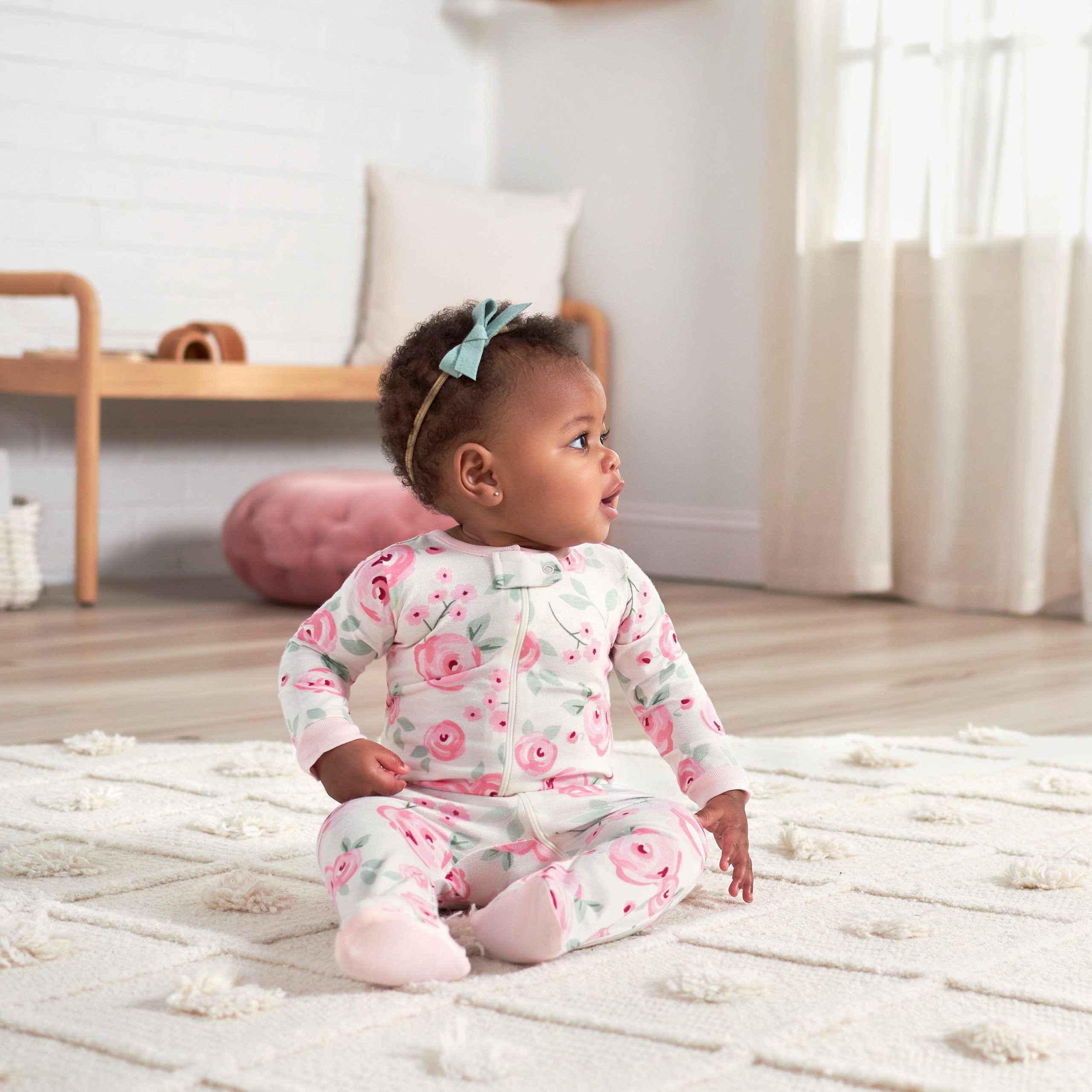 3-Pack Baby Girls Floral Sleep 'N Plays - Image 4