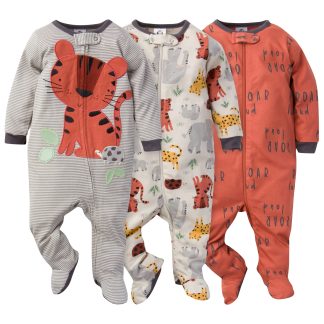 3-Pack Baby Boys Safari Sleep 'N Plays