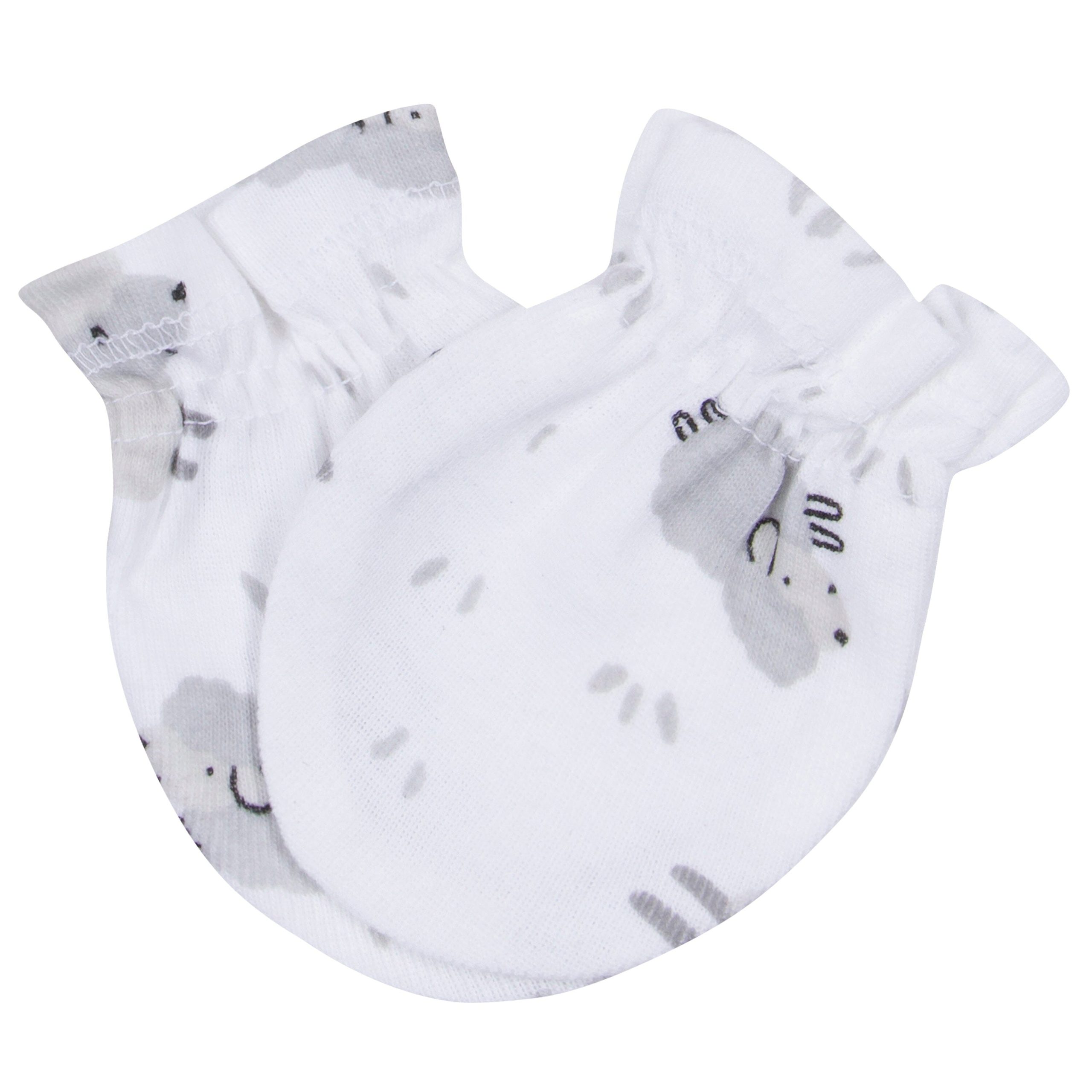 3-Pack Baby Neutral Lamb No Scratch Mittens - Image 2