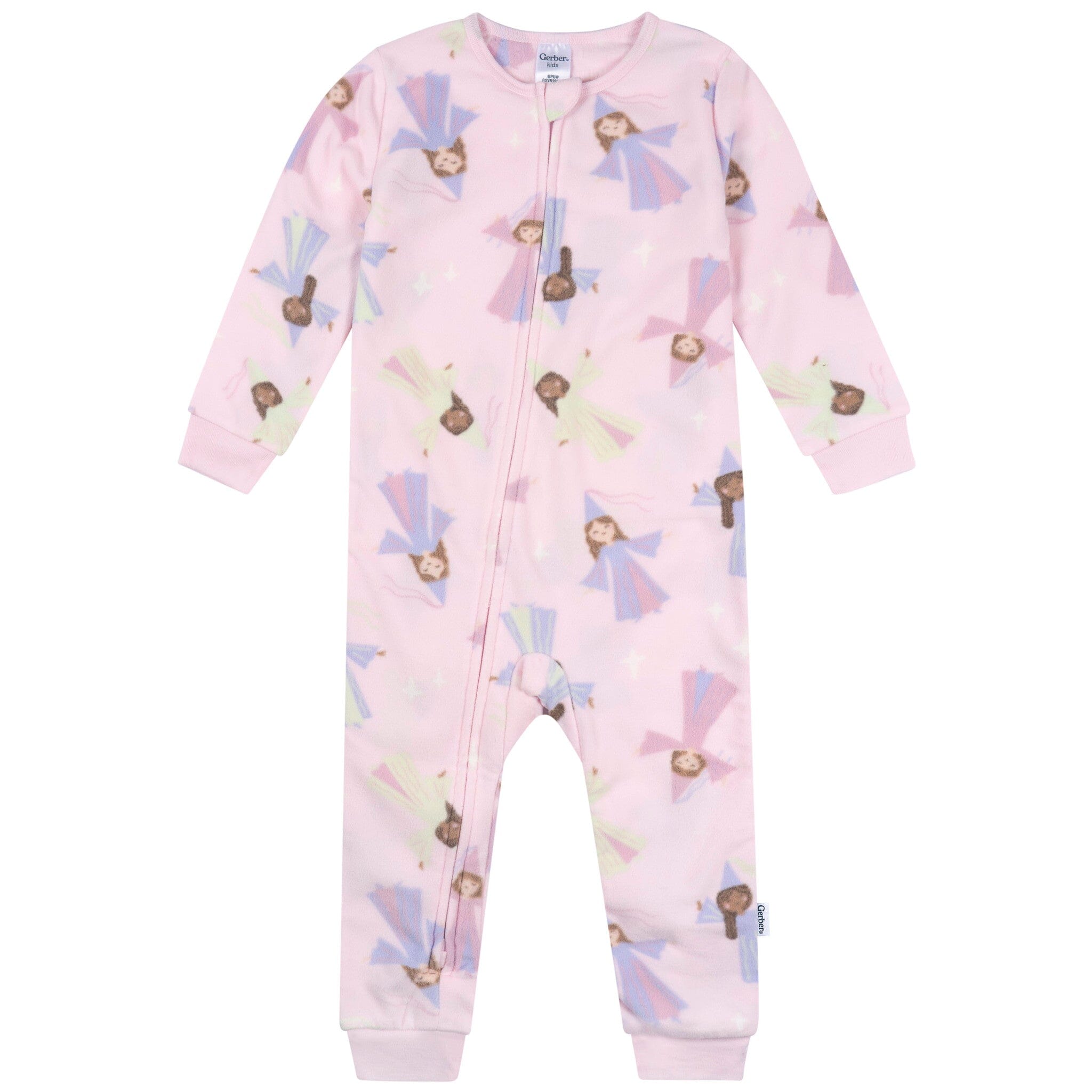 3-Pack Infant & Toddler Girls Princess Footless Fleece Pajamas - Image 6