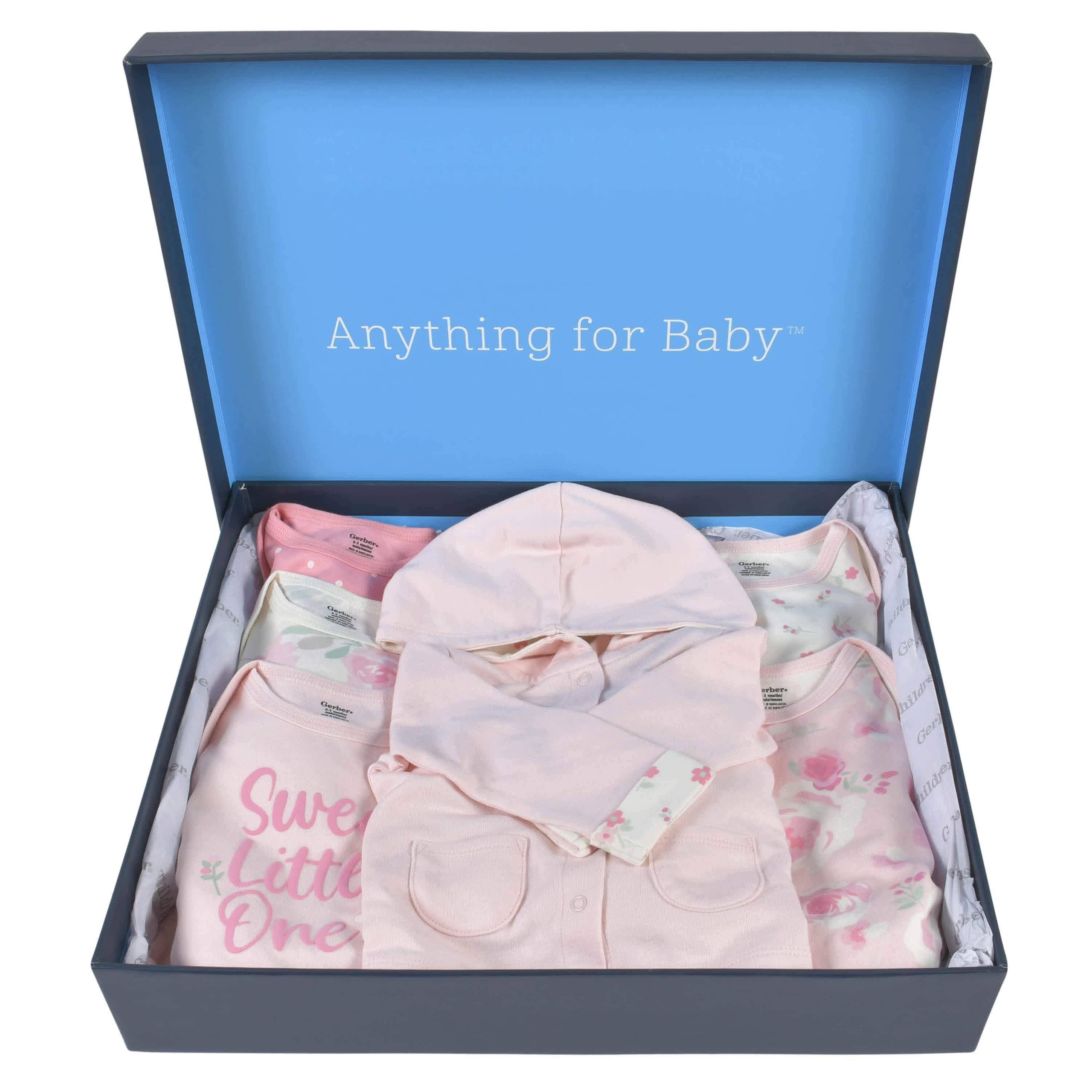 8-Piece Baby Girls Floral Playwear Gift Set - Image 2