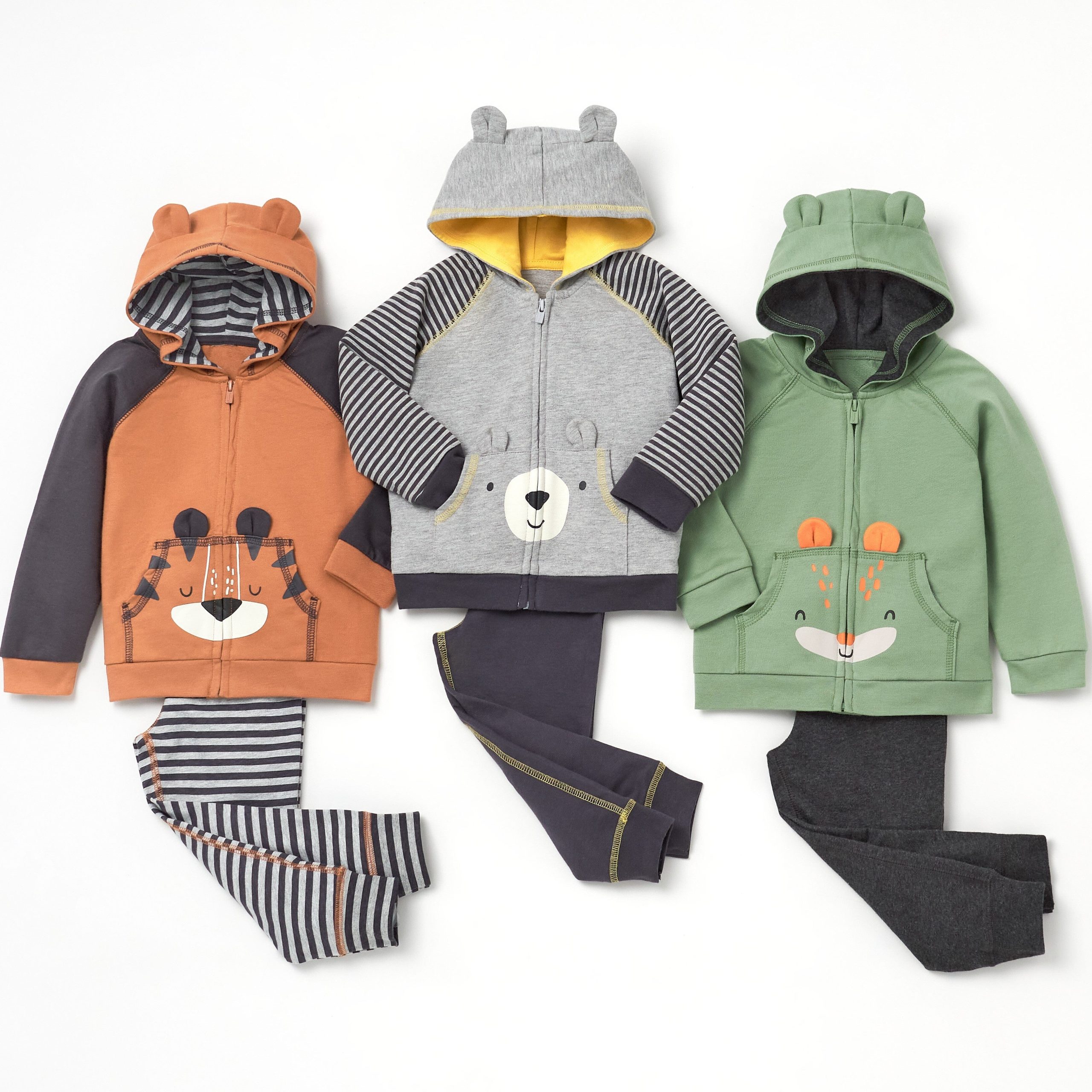 2-Piece Baby & Toddler Boys Explore Terry Zip Hoodie & Joggers Set - Image 8