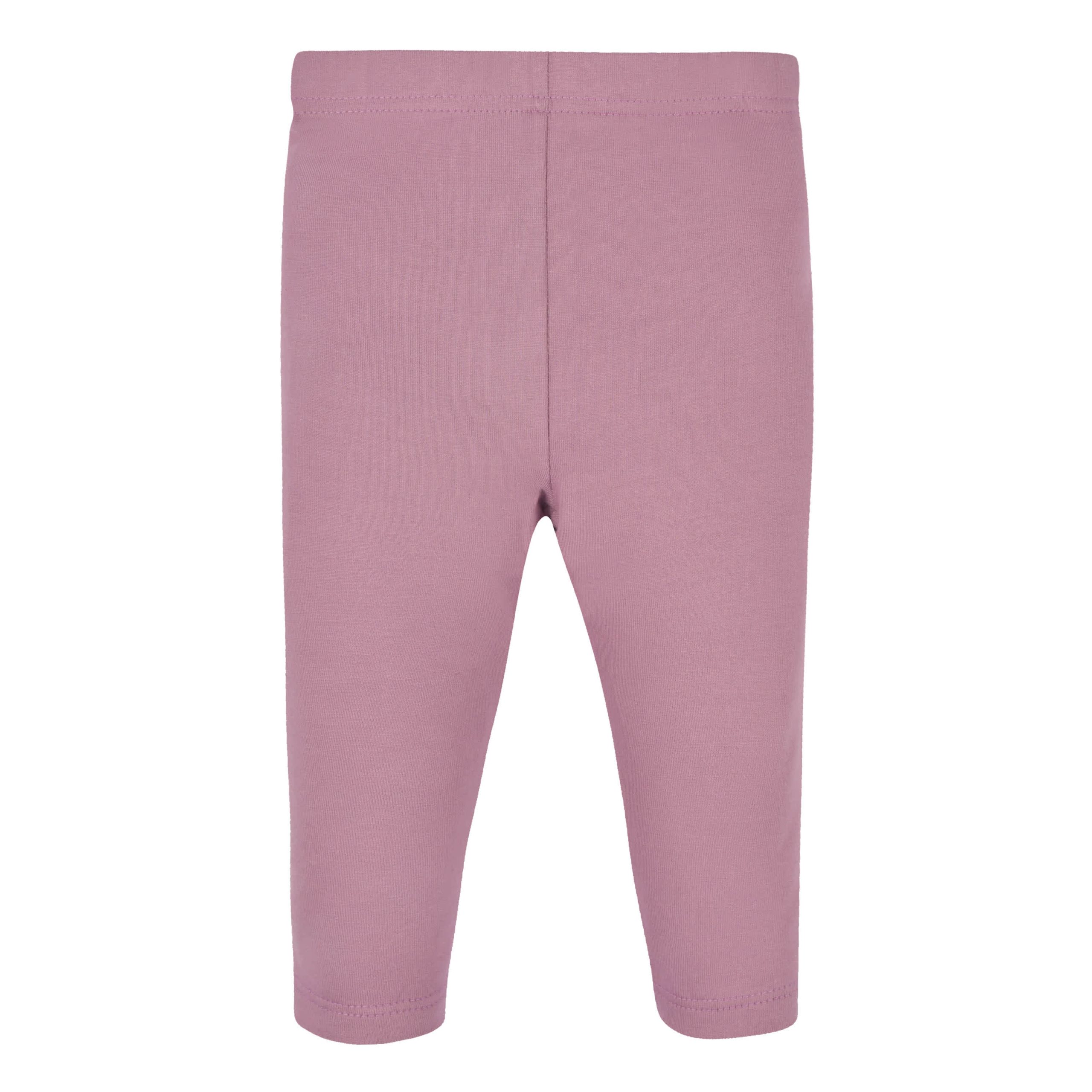3-Piece Baby & Toddler Girls Purple Woodland French Terry Top, Tulle Tutu, & Legging Set - Image 7