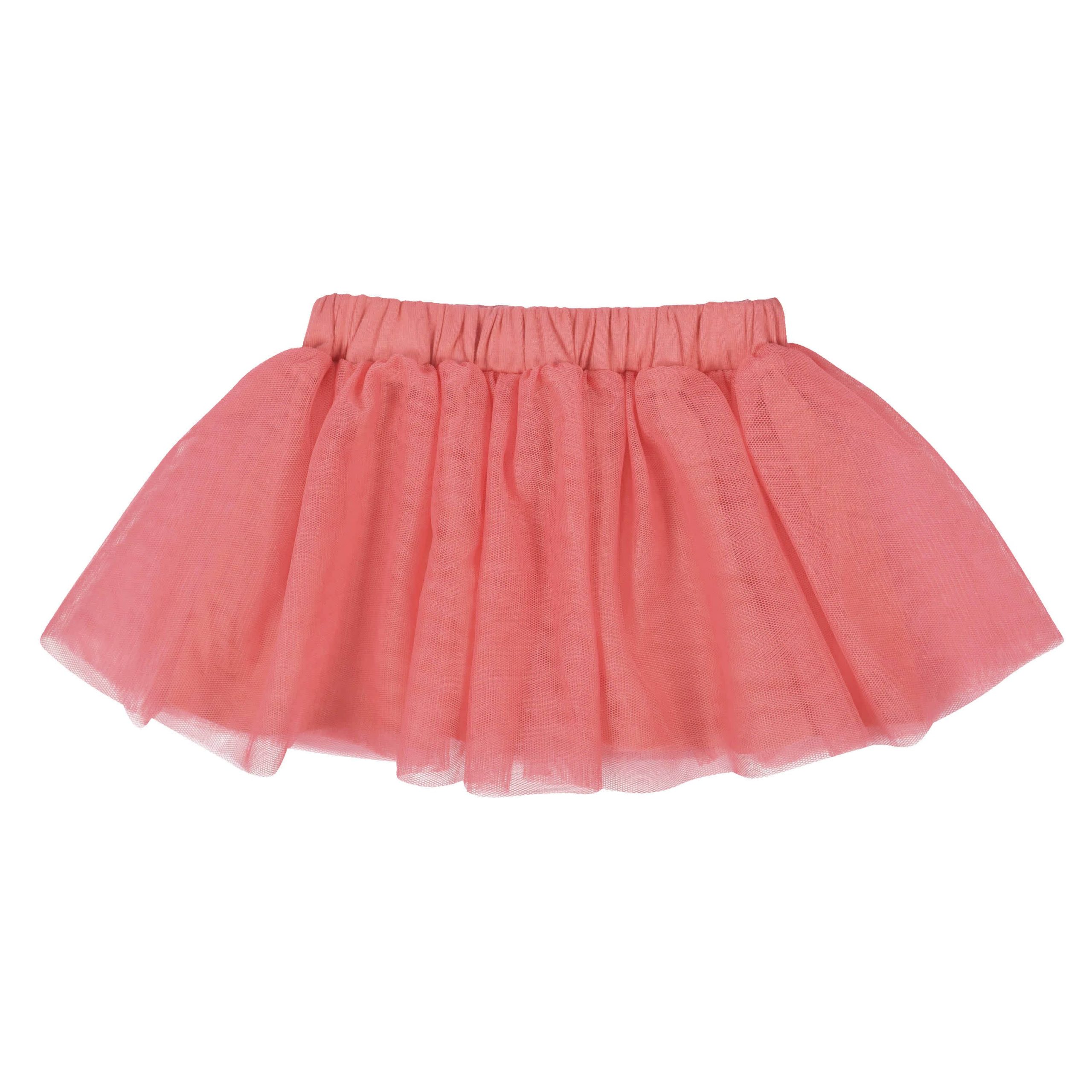 3-Piece Baby & Toddler Girls Apple Bouquets French Terry Top, Tulle Tutu, & Legging Set - Image 4