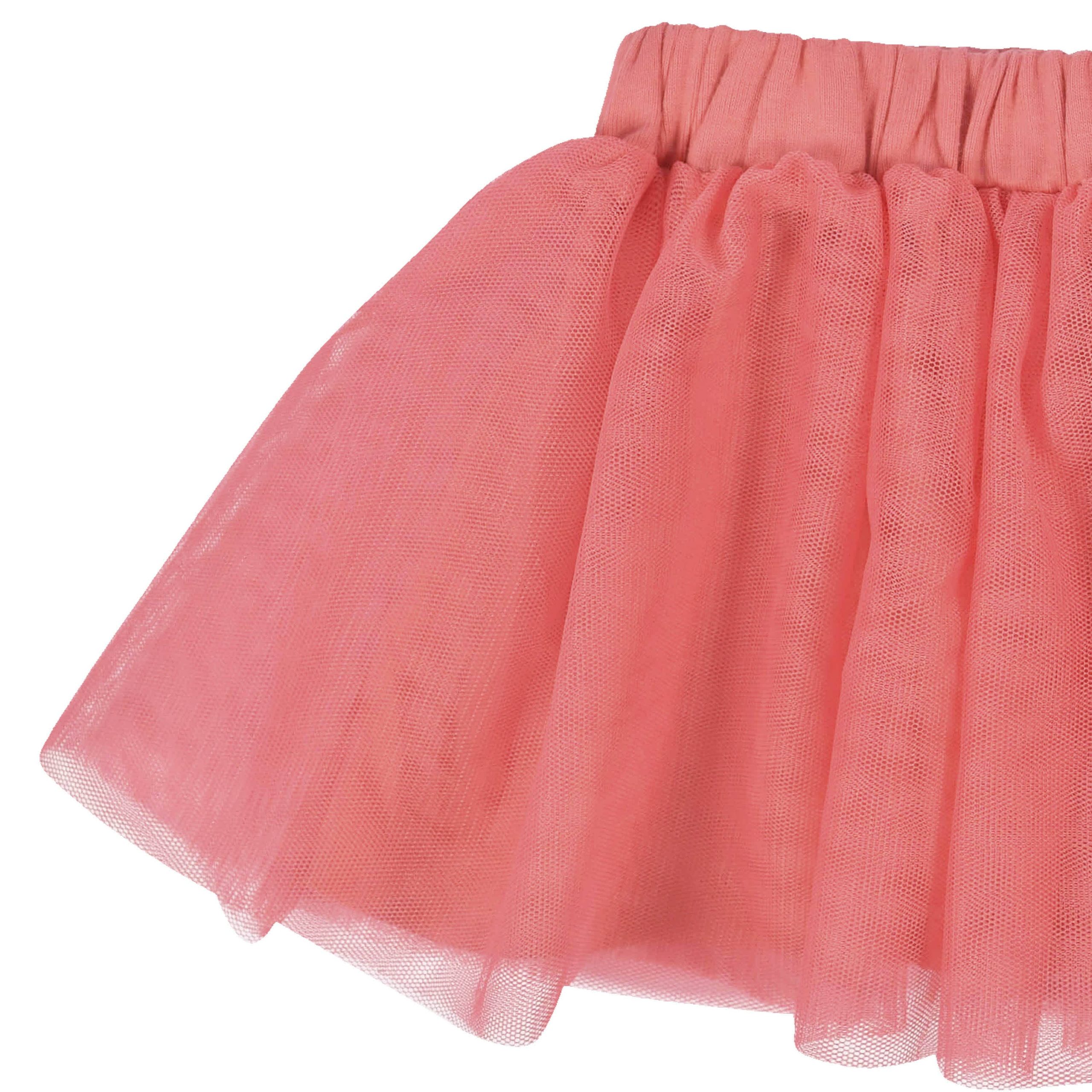 3-Piece Baby & Toddler Girls Apple Bouquets French Terry Top, Tulle Tutu, & Legging Set - Image 5