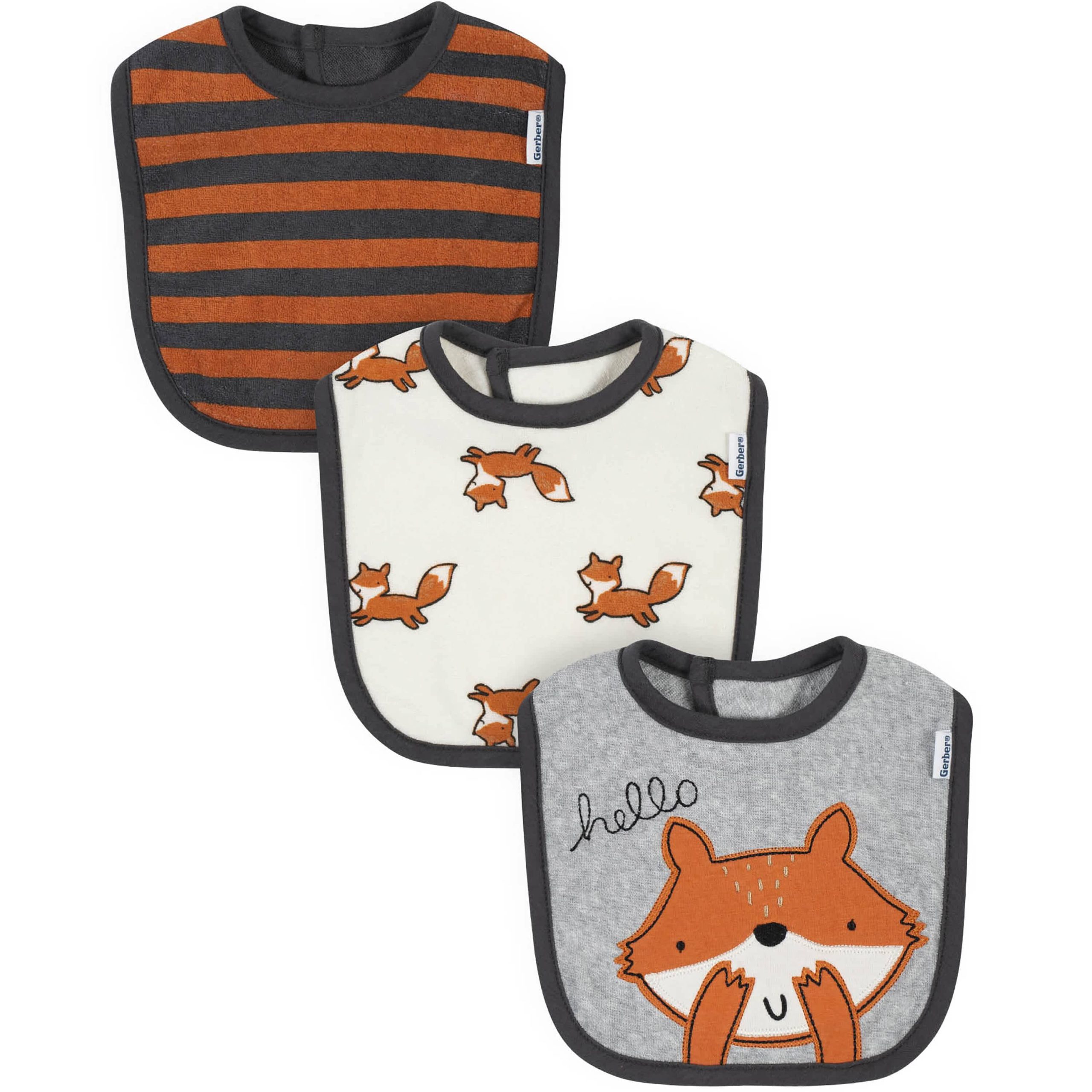 6-Piece Baby Boys Camping Bibs & Burp Cloths Set - Image 3