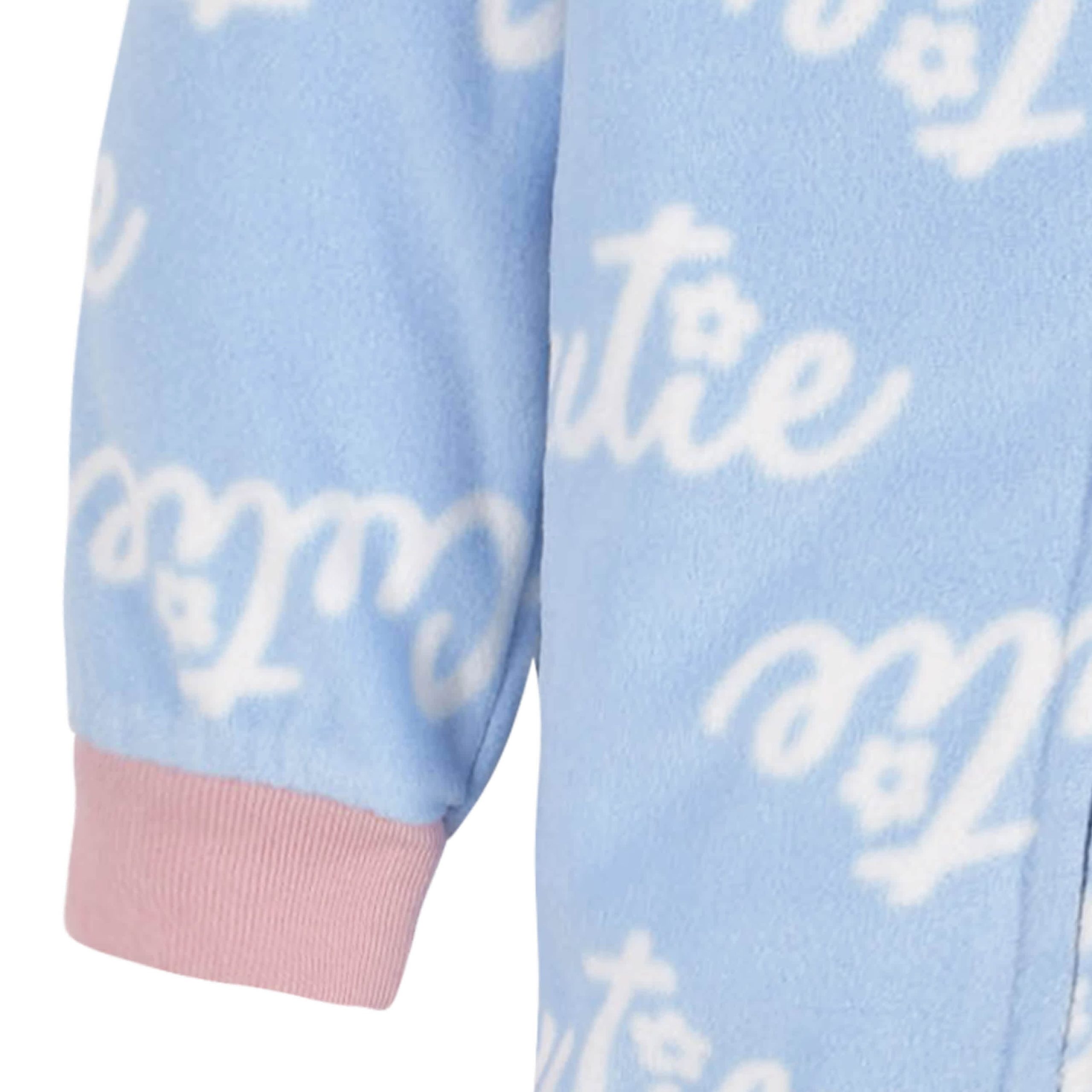 2-Pack Baby & Toddler Girls Blue Cutie Fleece Pajamas - Image 6