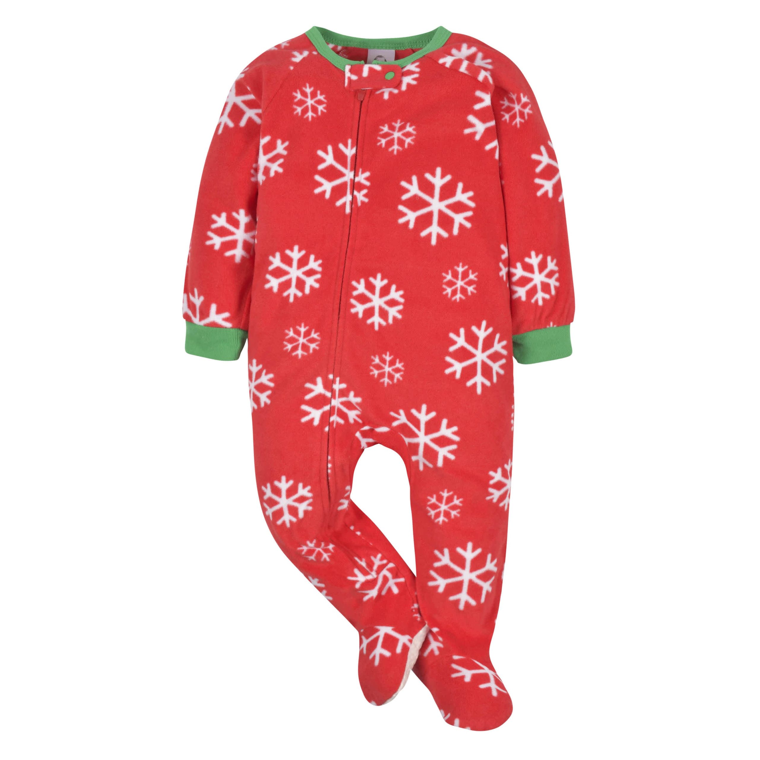 2-Pack Toddler Neutral Snowflakes & Bears Fleece Pajamas, 5T - Image 4