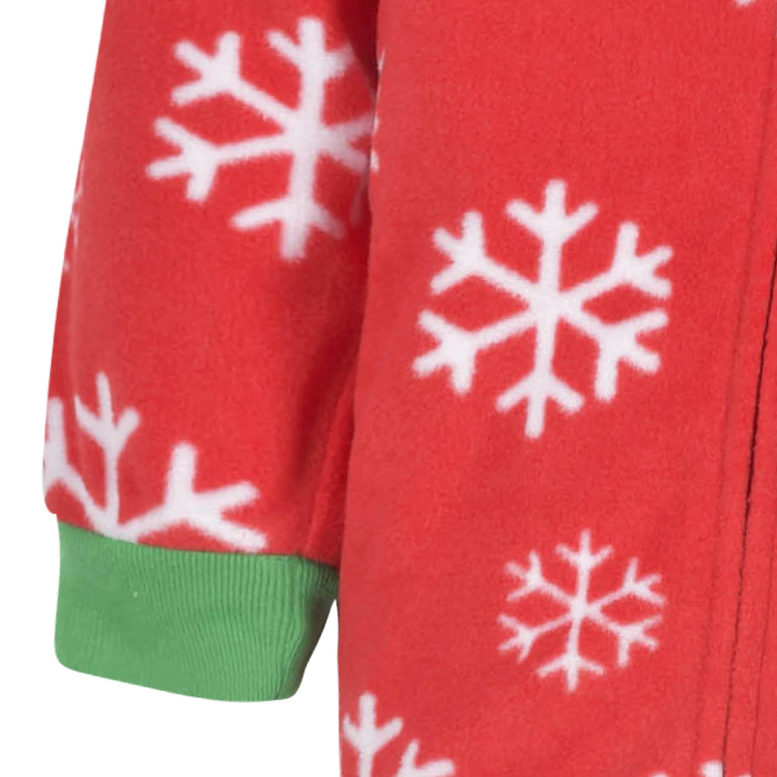 2-Pack Toddler Neutral Snowflakes & Bears Fleece Pajamas, 5T - Image 5