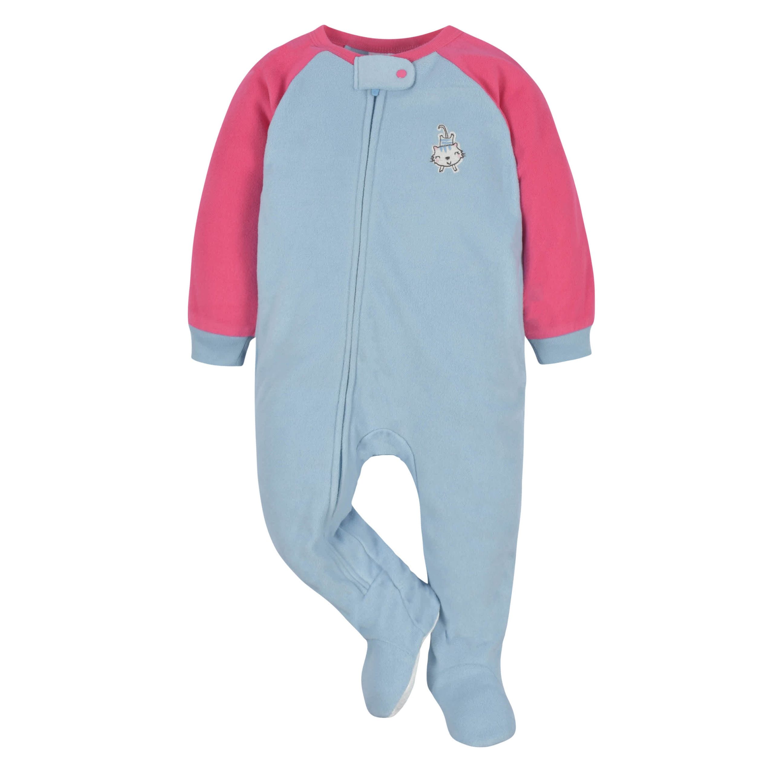 2-Pack Baby & Toddler Girls Pink Tigers Fleece Pajamas - Image 2