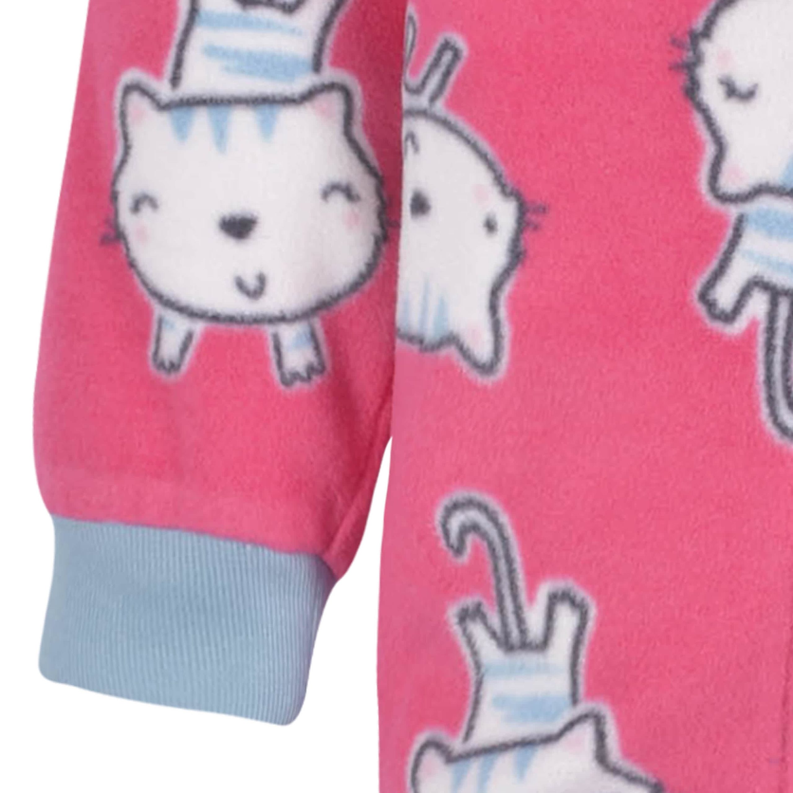 2-Pack Baby & Toddler Girls Pink Tigers Fleece Pajamas - Image 6