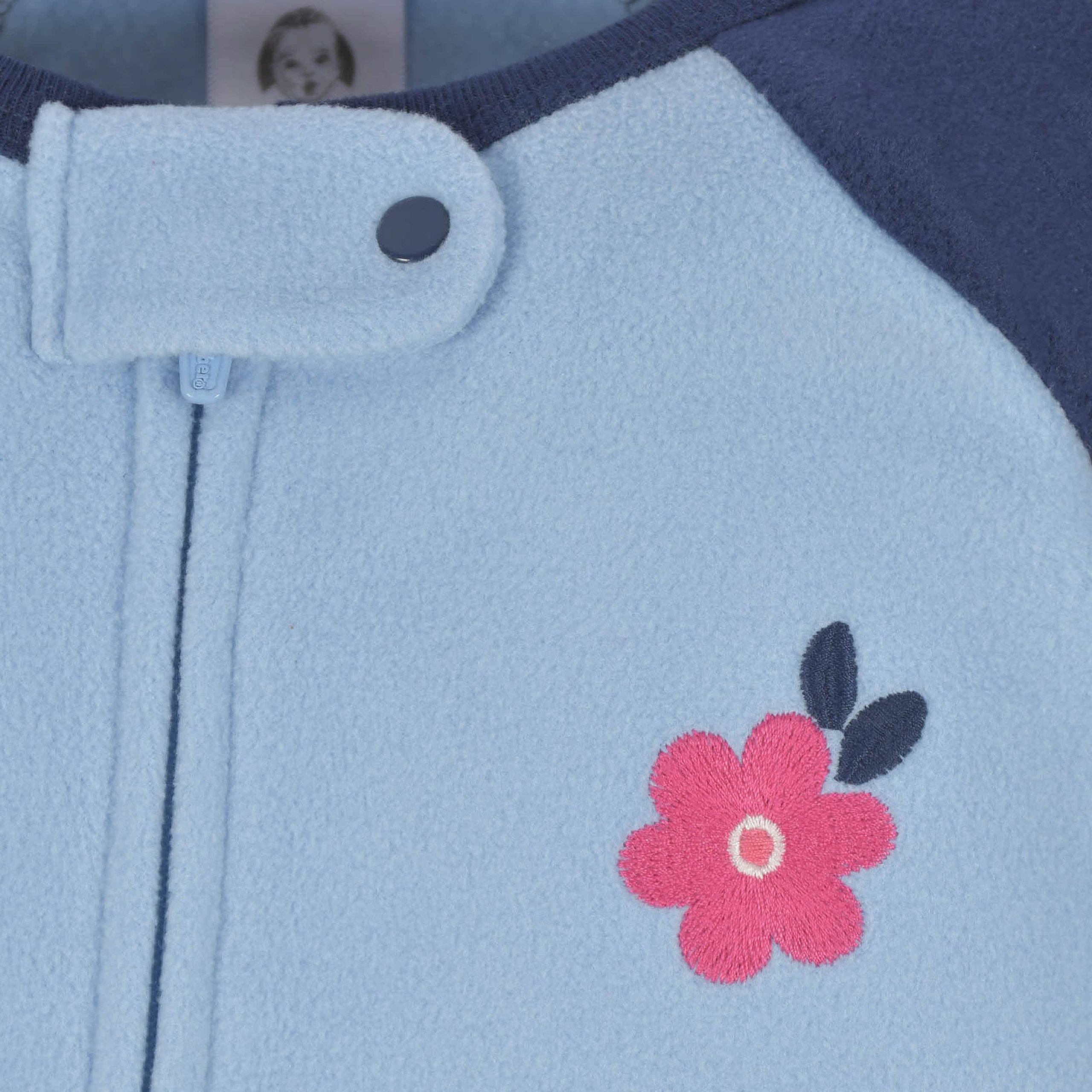 2-Pack Toddler Girls Navy Floral Fleece Pajamas - Image 5