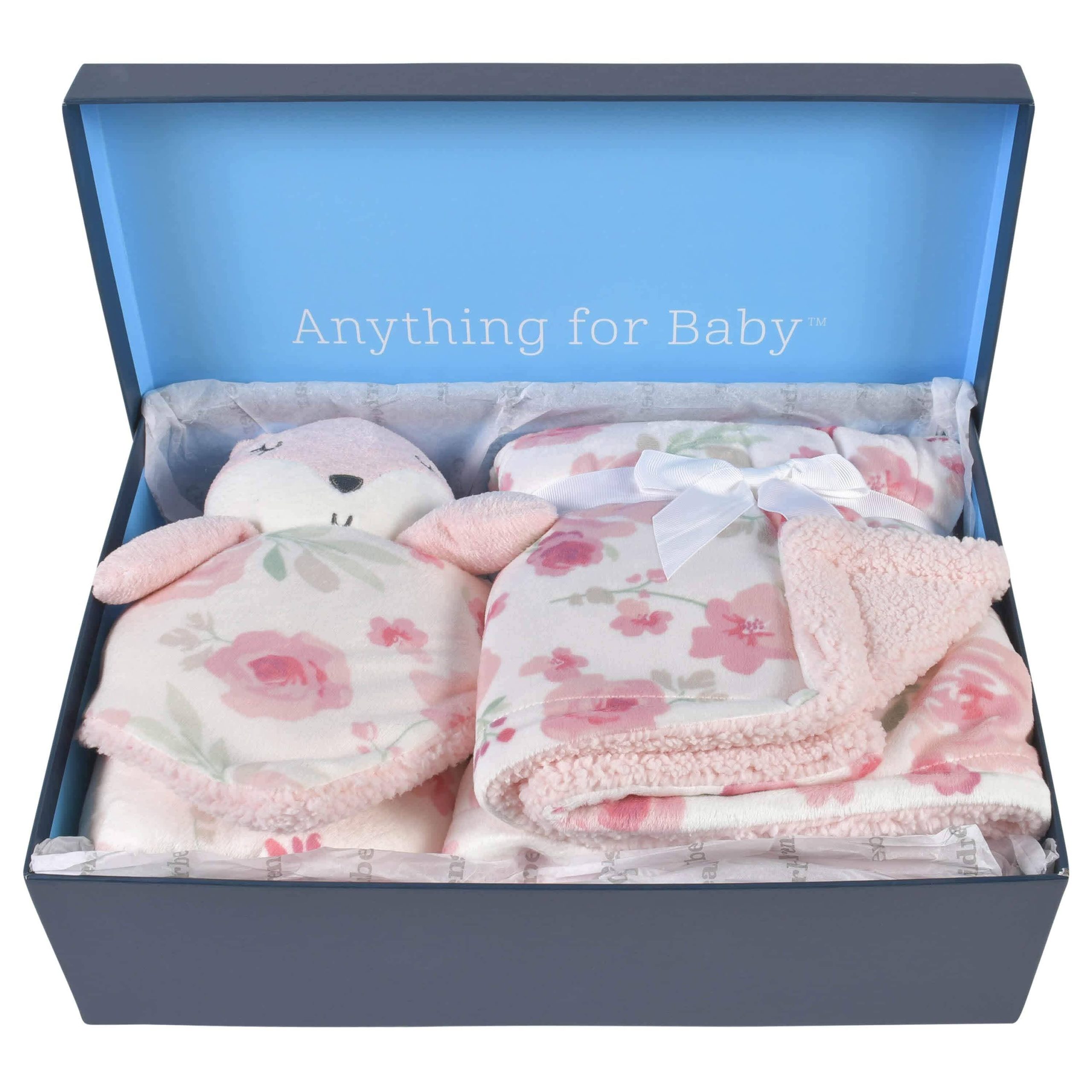 2-Piece Baby & Toddler Girls Fox Blanket & Security Blanket Set - Image 2