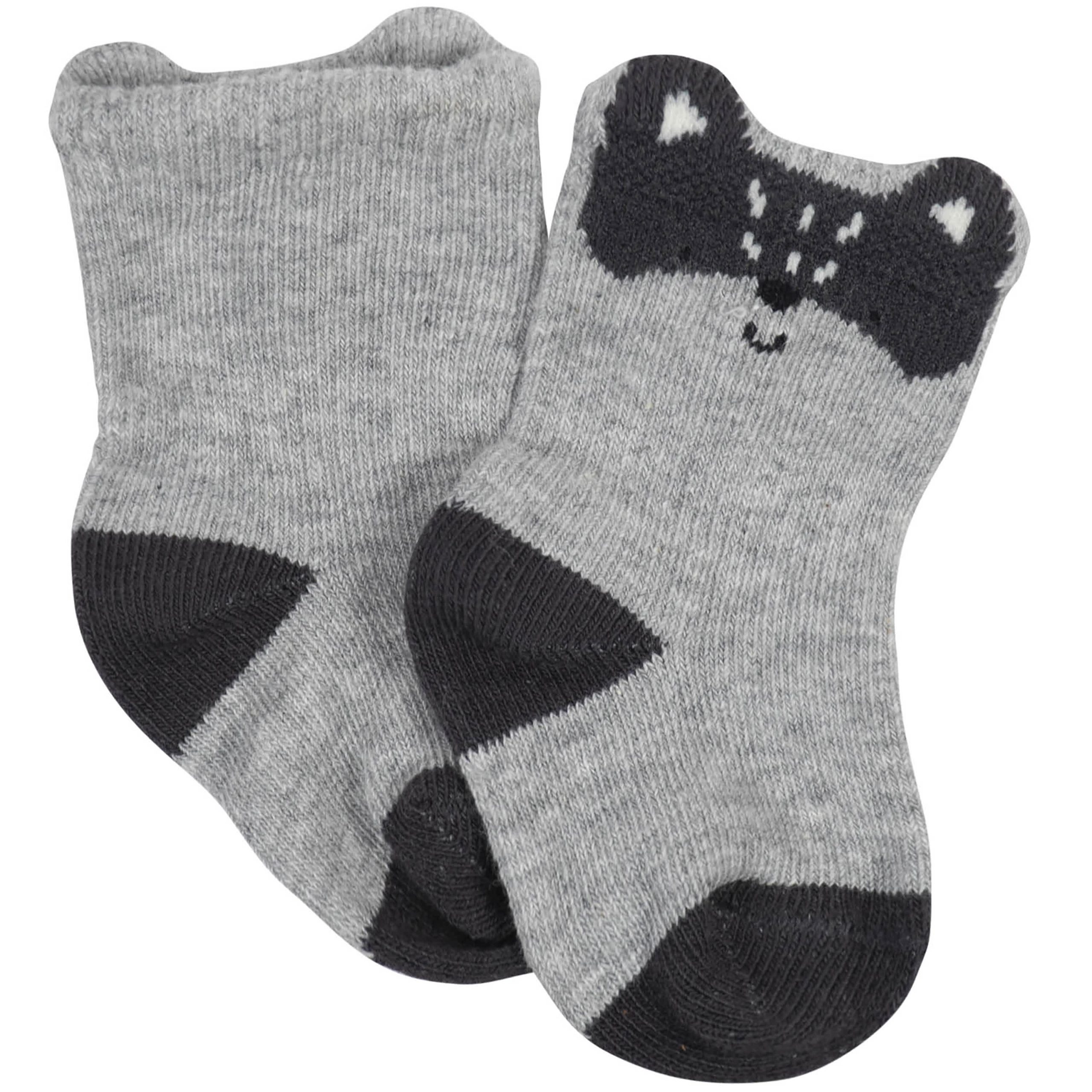 10-Pack Baby Boys Camping & White Wiggle Proof® Socks - Image 4