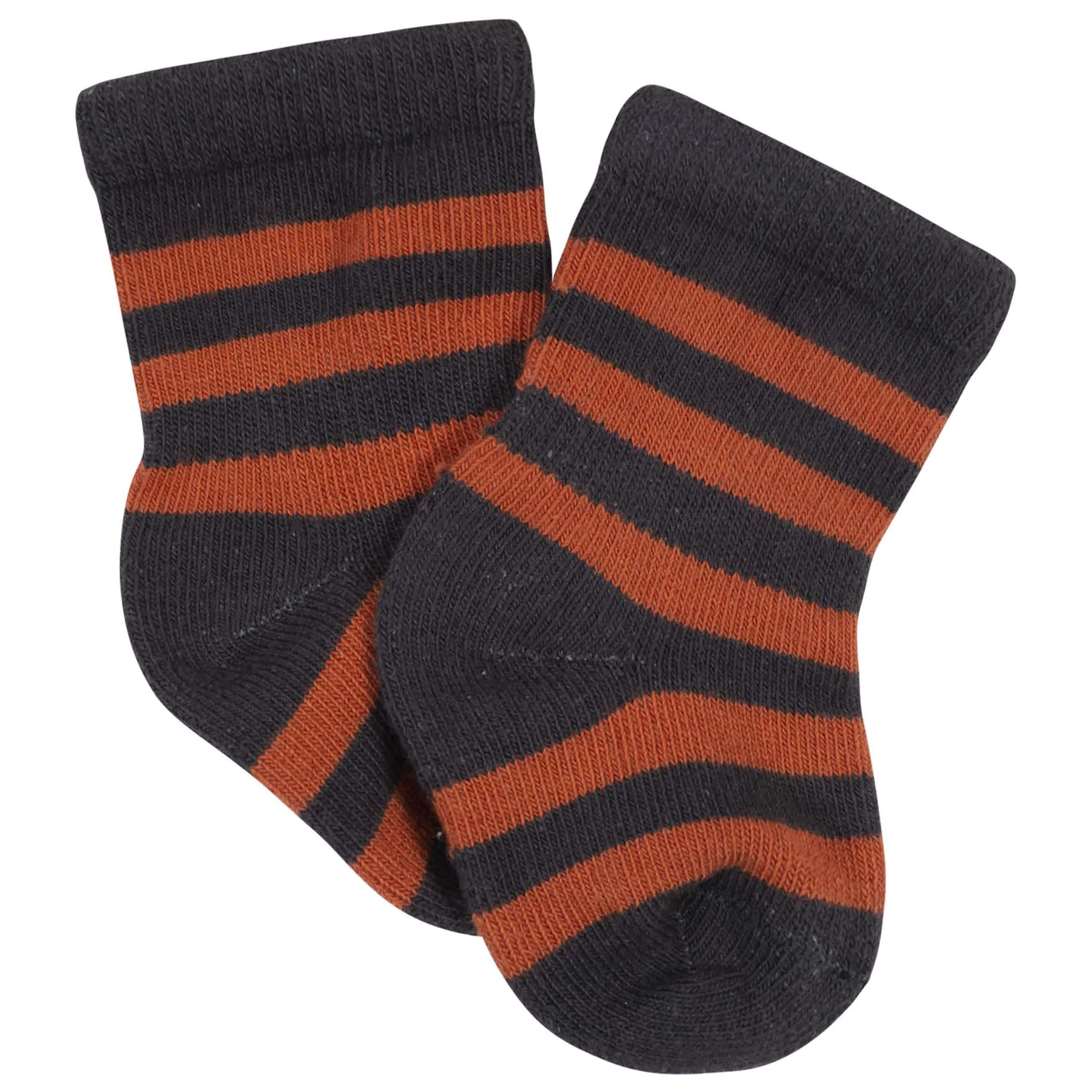 10-Pack Baby Boys Camping & White Wiggle Proof® Socks - Image 6
