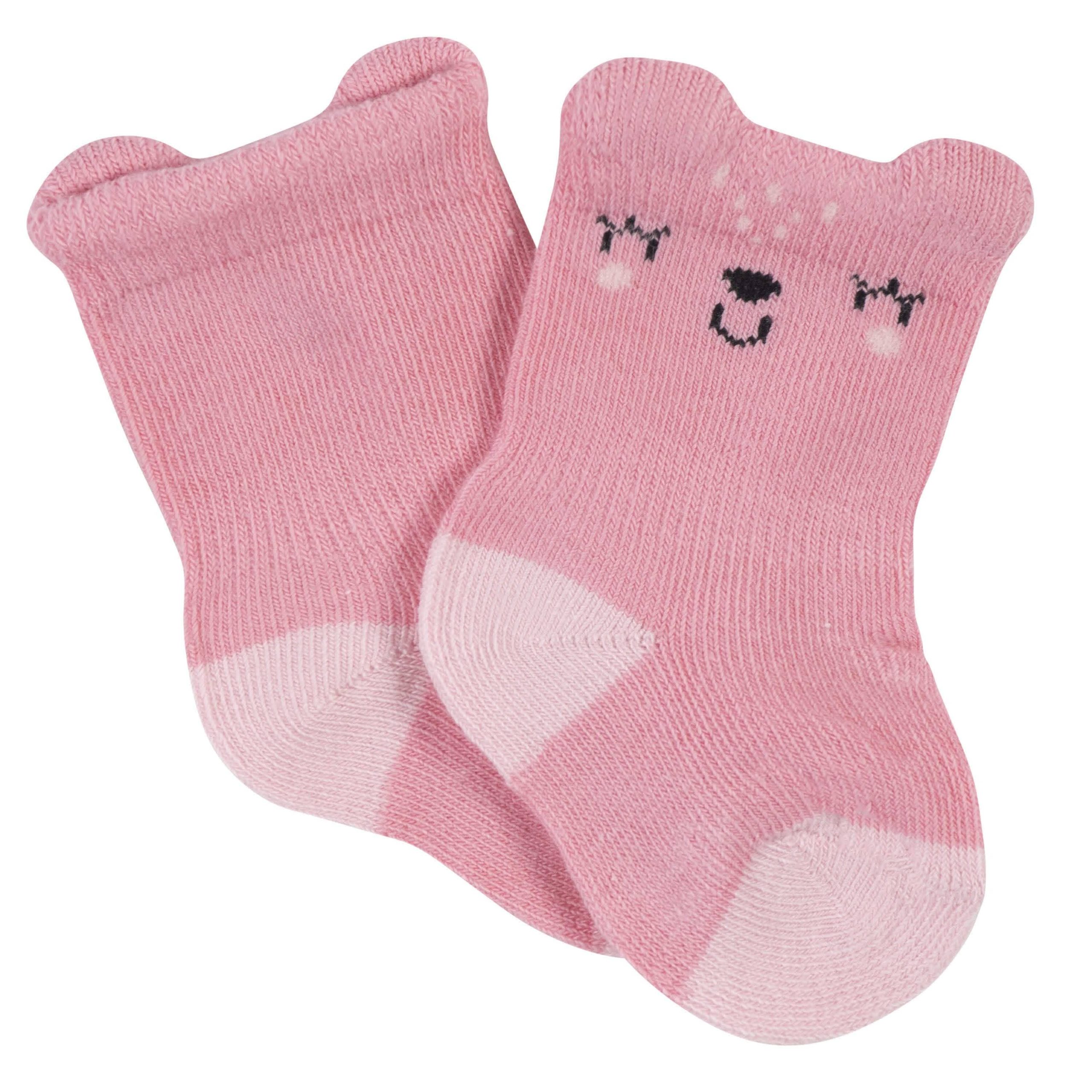 21-Piece Baby Girls Leopard Terry Bib, Burpcloth, Mittens, Cap and Bootie Sock Set - Image 10
