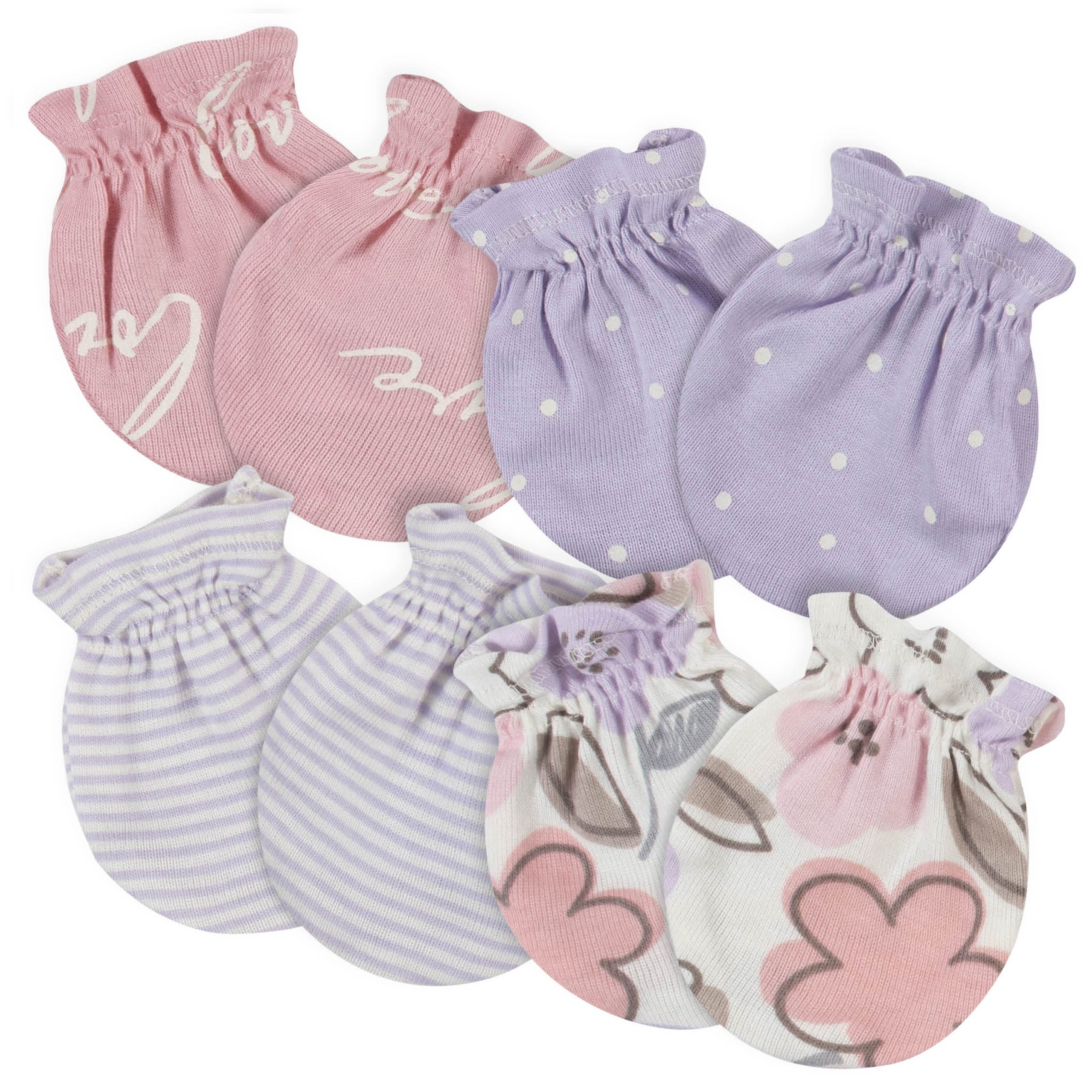 21-Piece Baby Girls Bunny Ballerina Terry Bib, Burpcloth, Mittens, Cap and Bootie Sock Set - Image 2