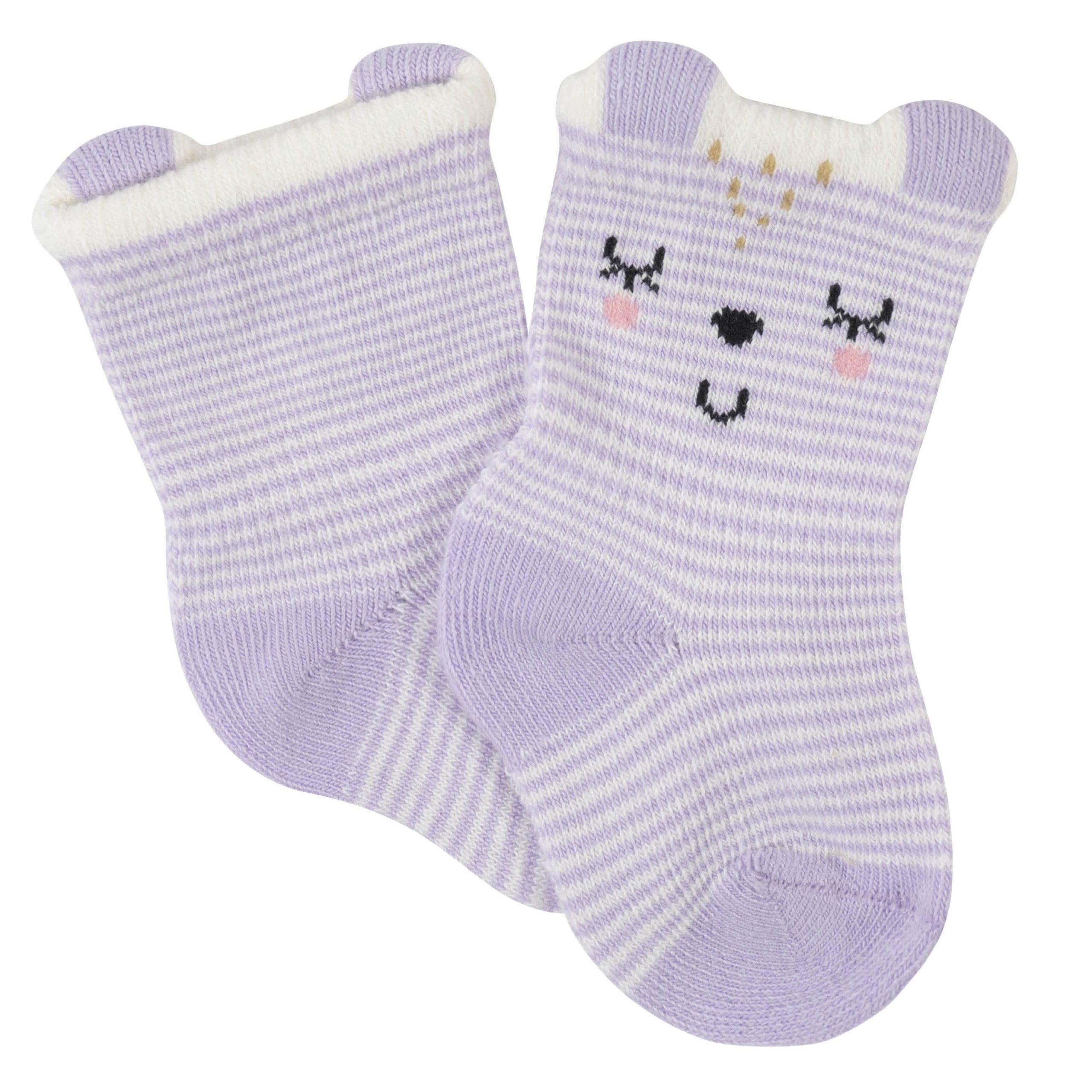 21-Piece Baby Girls Bunny Ballerina Terry Bib, Burpcloth, Mittens, Cap and Bootie Sock Set - Image 10