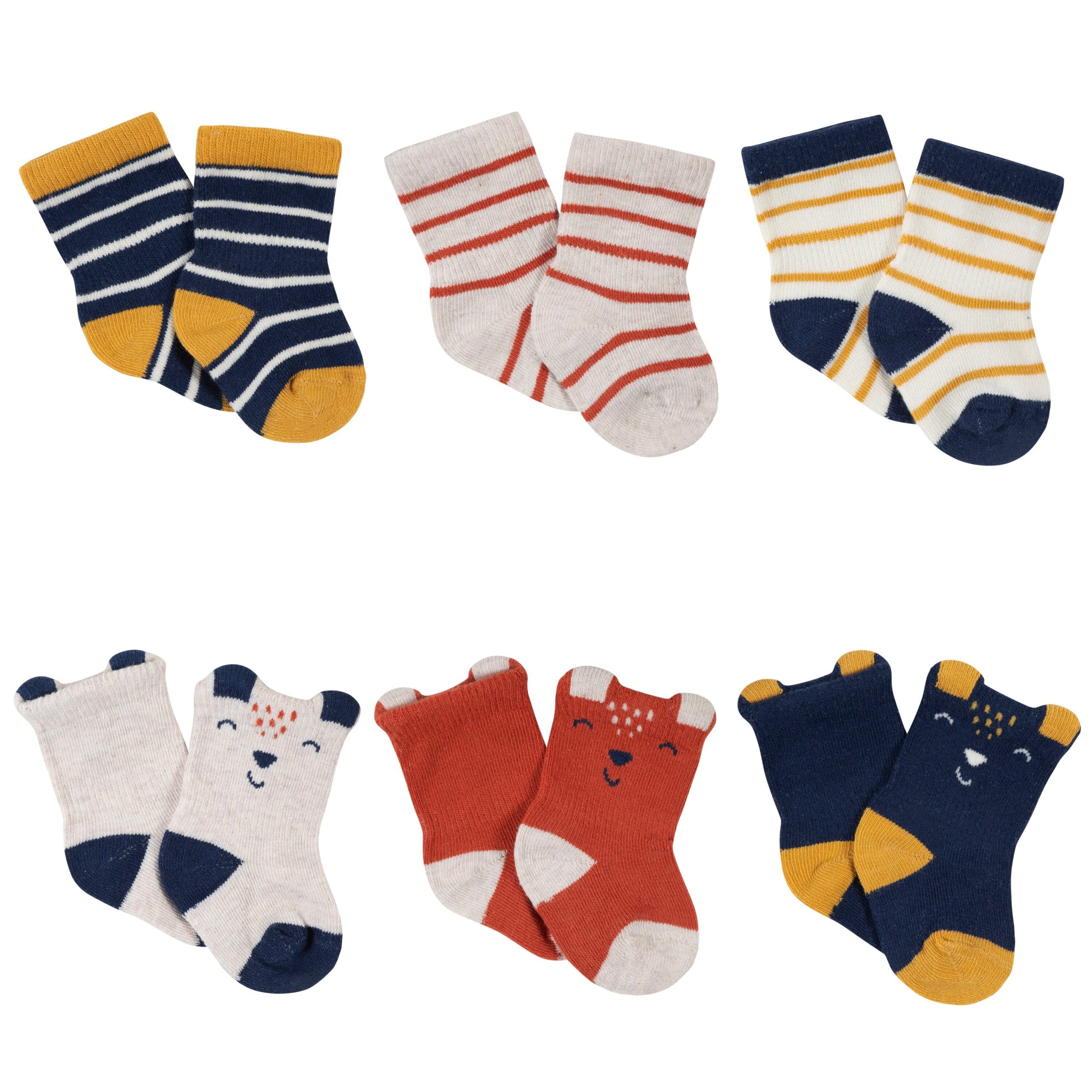 18-Piece Baby Boys Fox Onesies® Bodysuit, Mitten, Cap, & Sock Set - Image 9