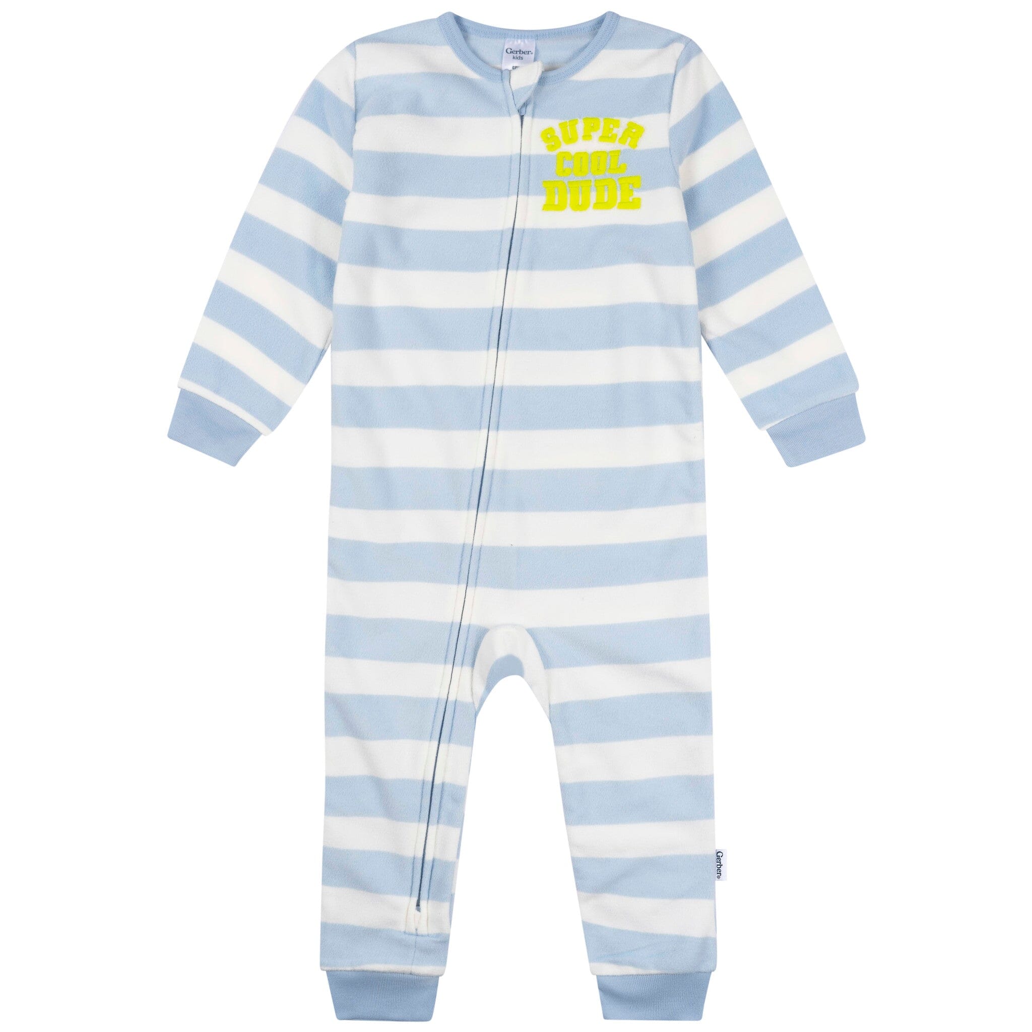 3-Pack Infant & Toddler Boys Trucks Footless Fleece Pajamas - Image 2