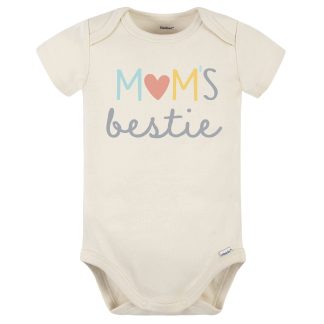 Baby Girls "Mom's Bestie" Short Sleeve Onesies® Bodysuit
