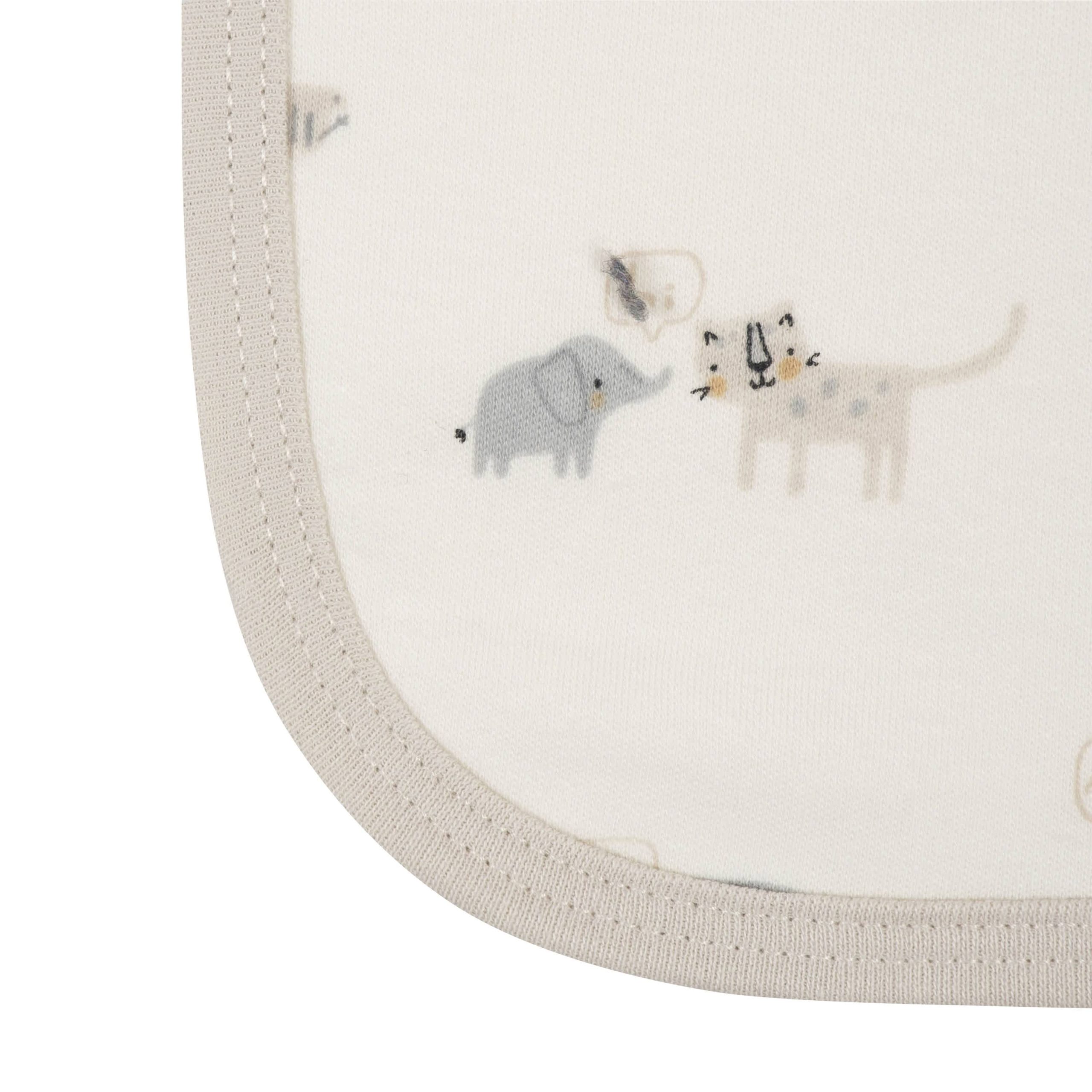 4-Pack Baby Neutral Safari Terry Burp Cloths - Image 3