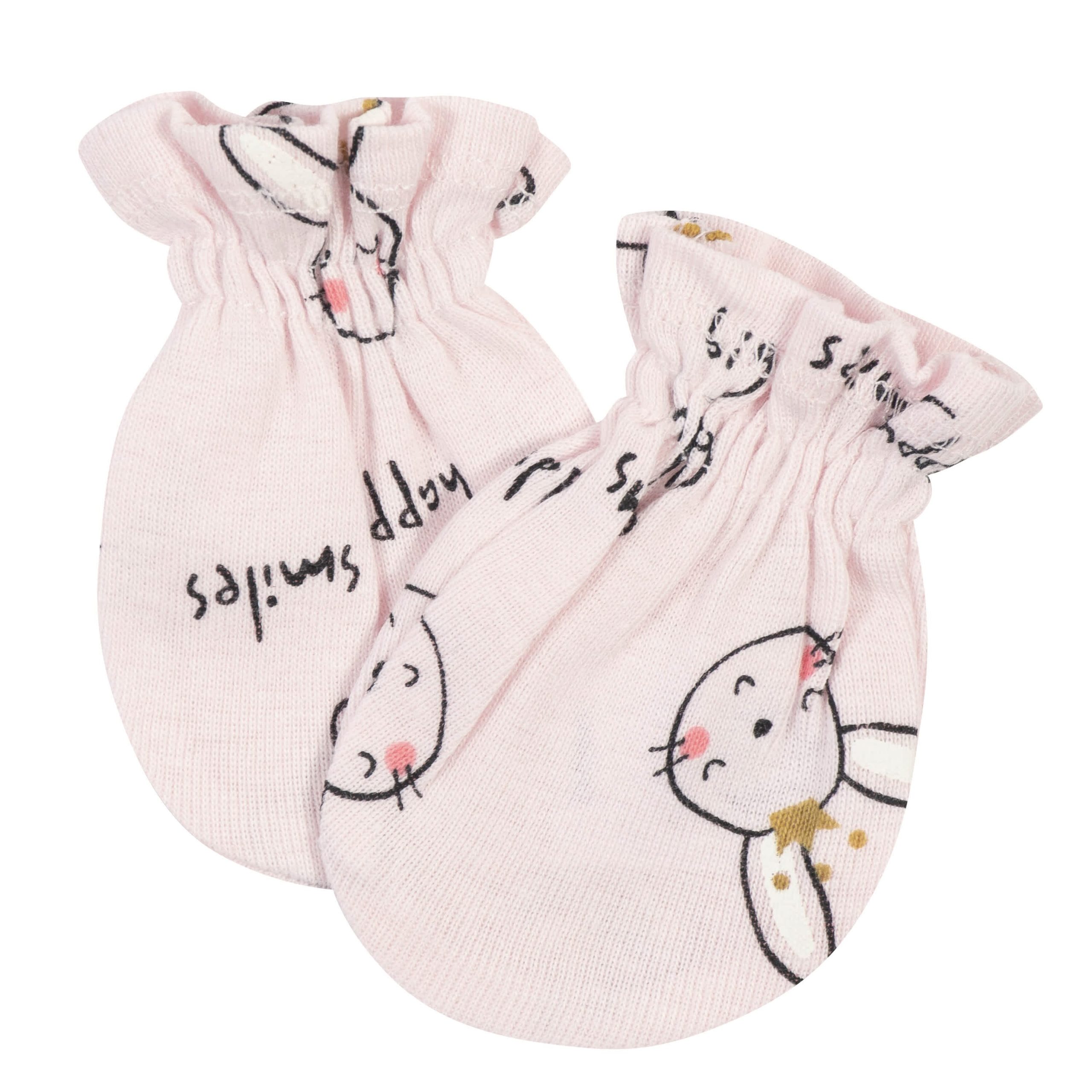 3-Pack Baby Girls Ballerina No Scratch Mittens - Image 4
