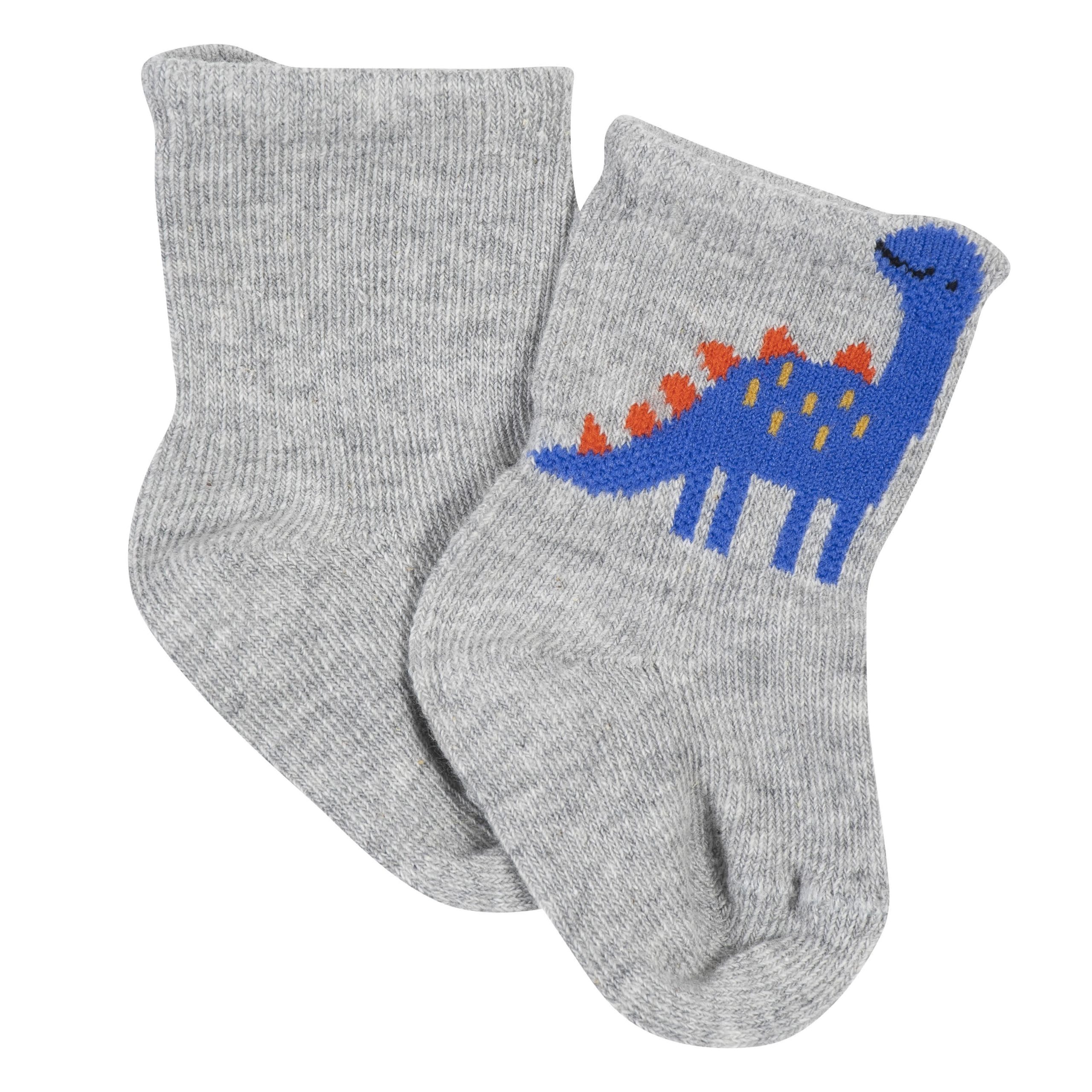 6-Pack Baby Boys Dino Wiggle Proof® Socks - Image 4