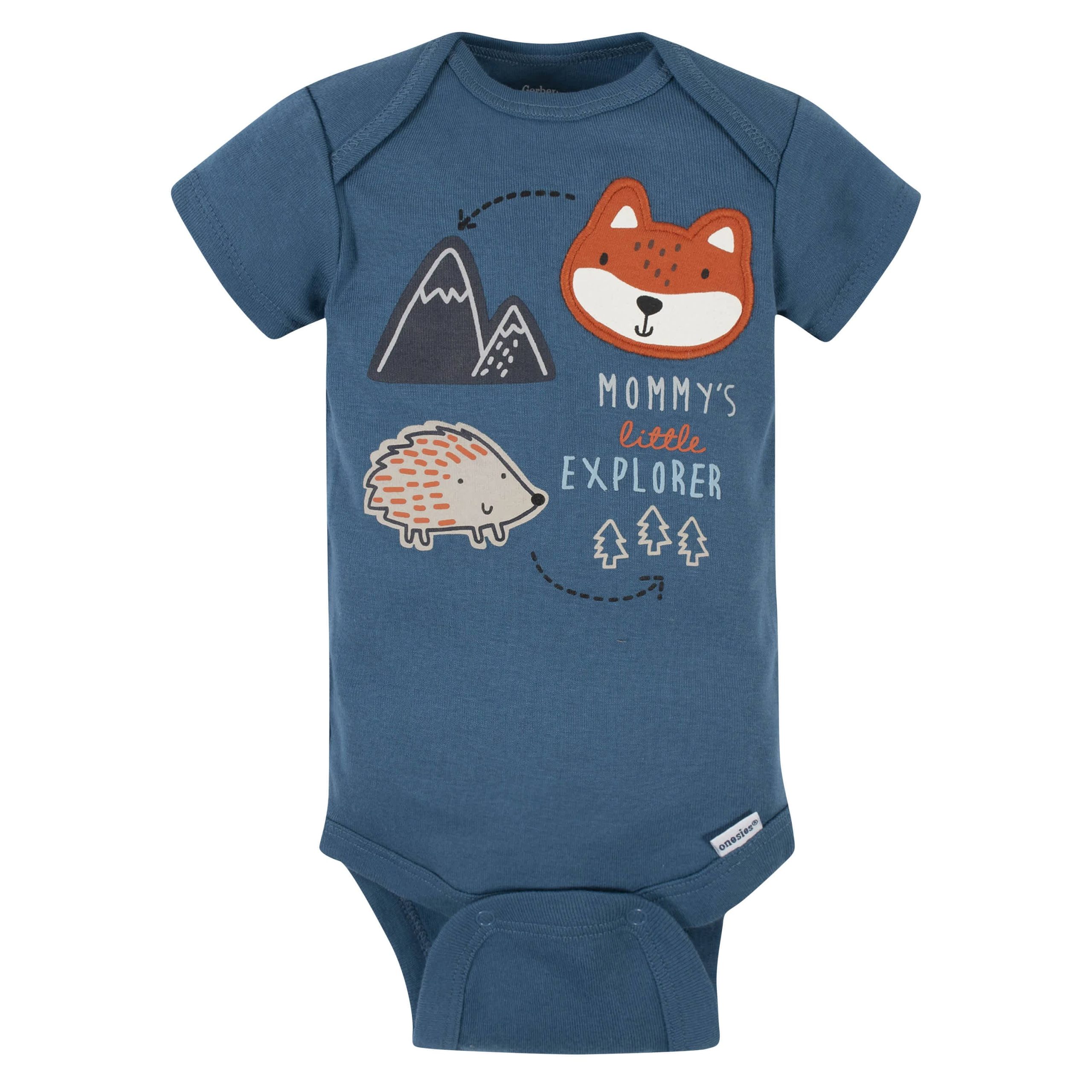 5-Pack Baby Boys Fox Short Sleeve Onesies® Bodysuits - Image 2