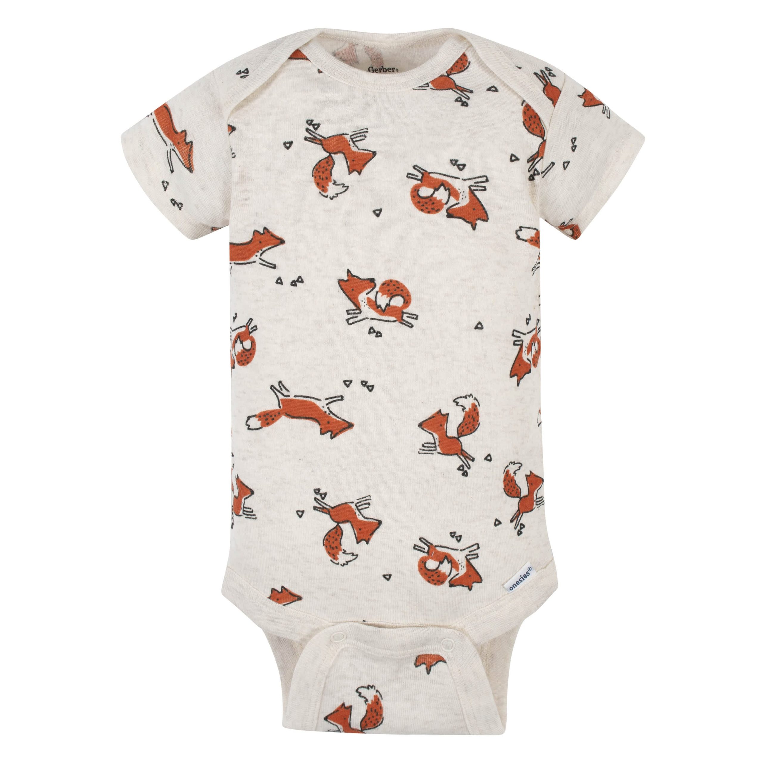 5-Pack Baby Boys Fox Short Sleeve Onesies® Bodysuits - Image 5