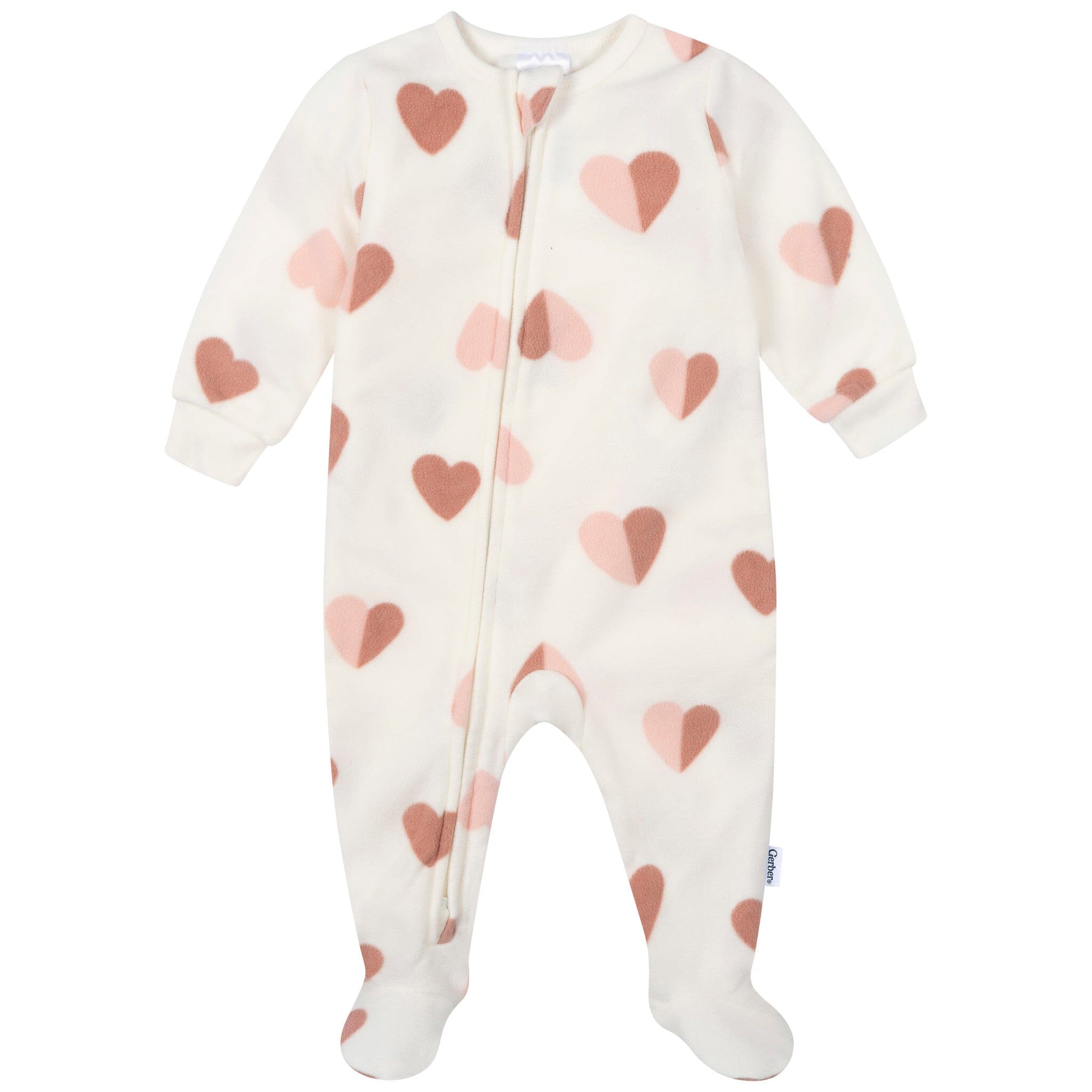 2-Pack Baby & Toddler Girls Hearts Footed Fleece Pajamas - Image 6