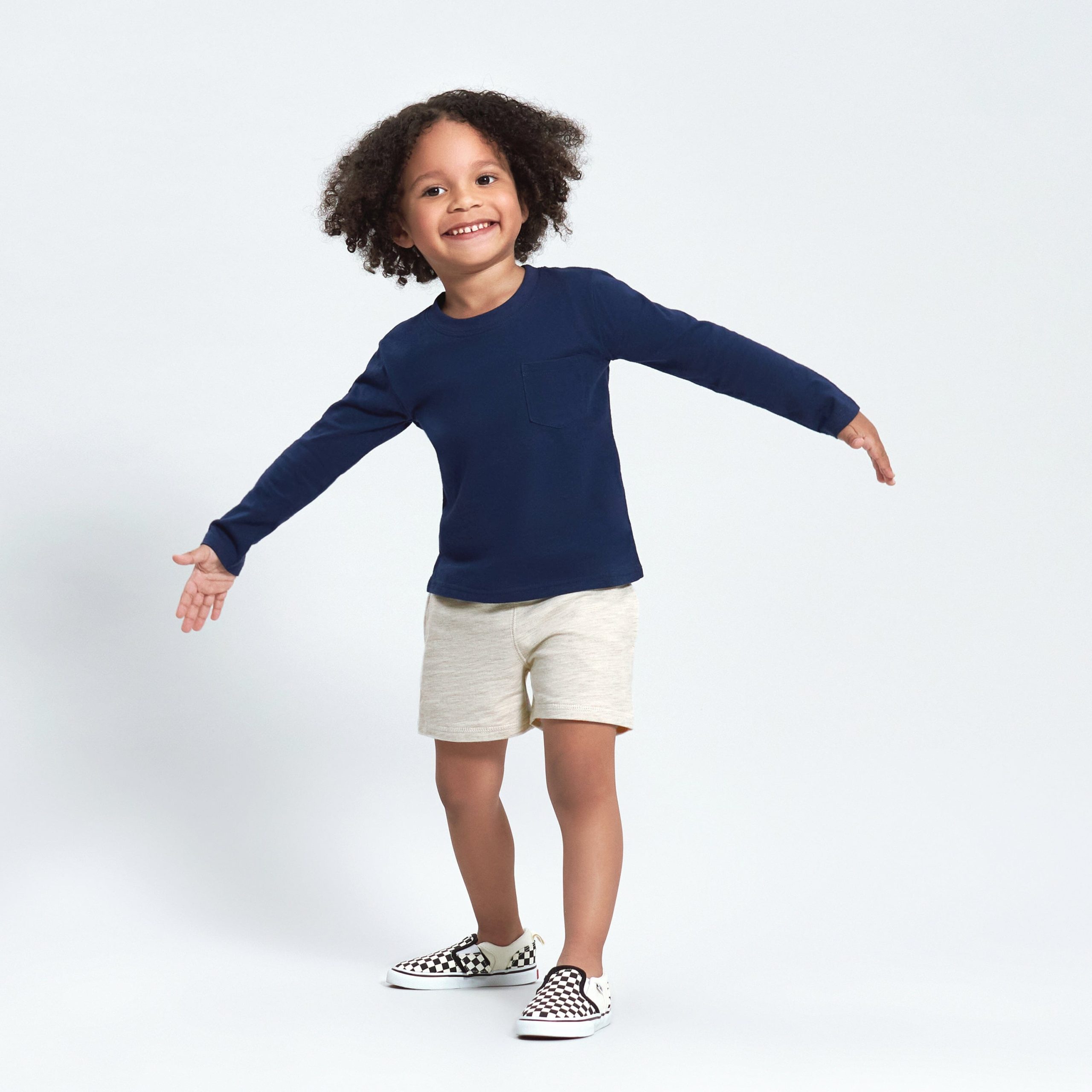 3-Pack Baby Boys Royal Blues Long Sleeve Pocket Tees, 0-3M - Image 4