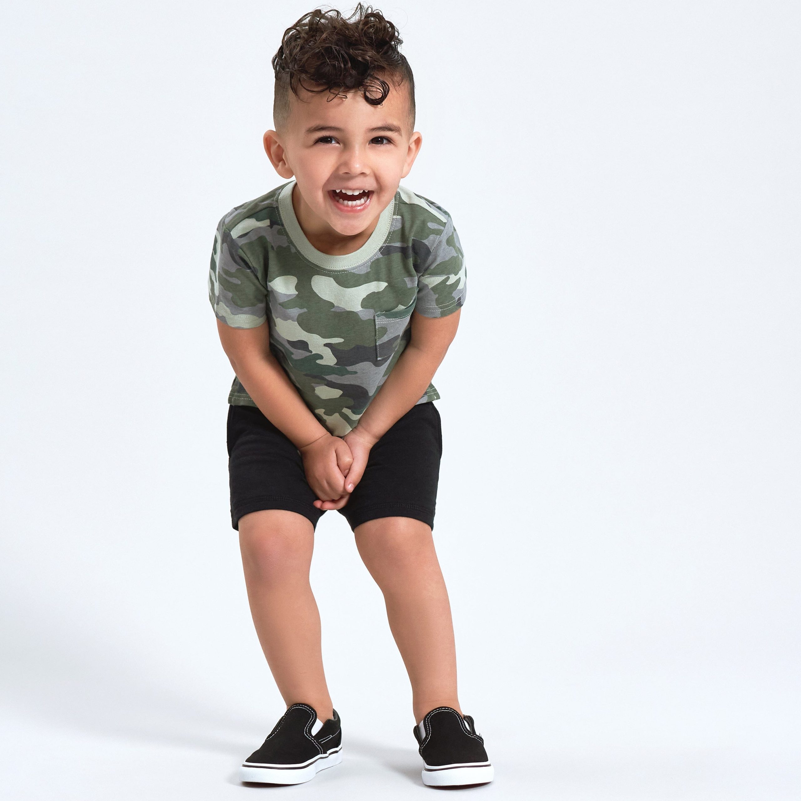 3-Pack Baby & Toddler Boys Color Me Camo Short Sleeve Pocket Tees - Image 3