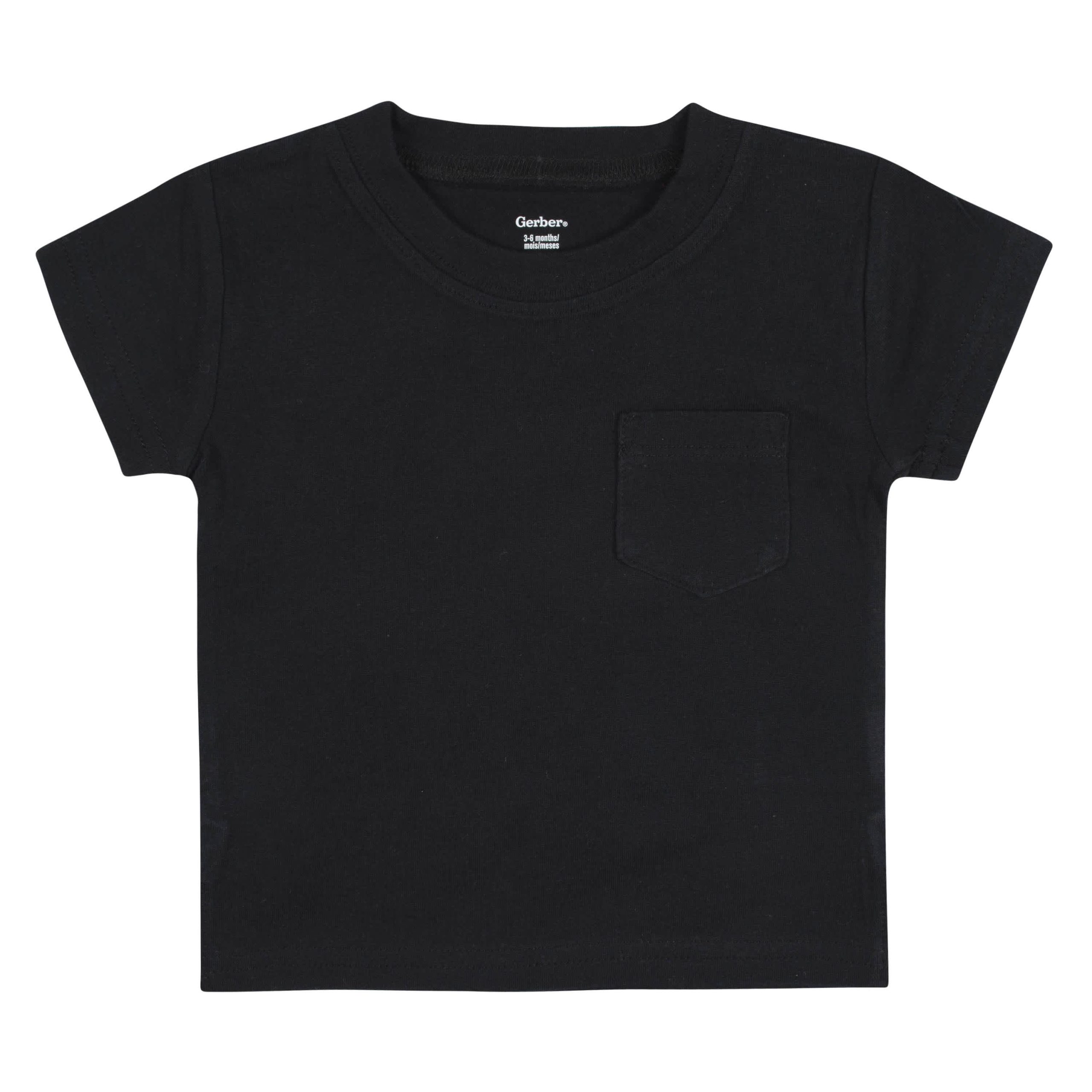 3-Pack Baby Boys Neat Neutrals Short Sleeve Pocket Tees, 0-3M - Image 2