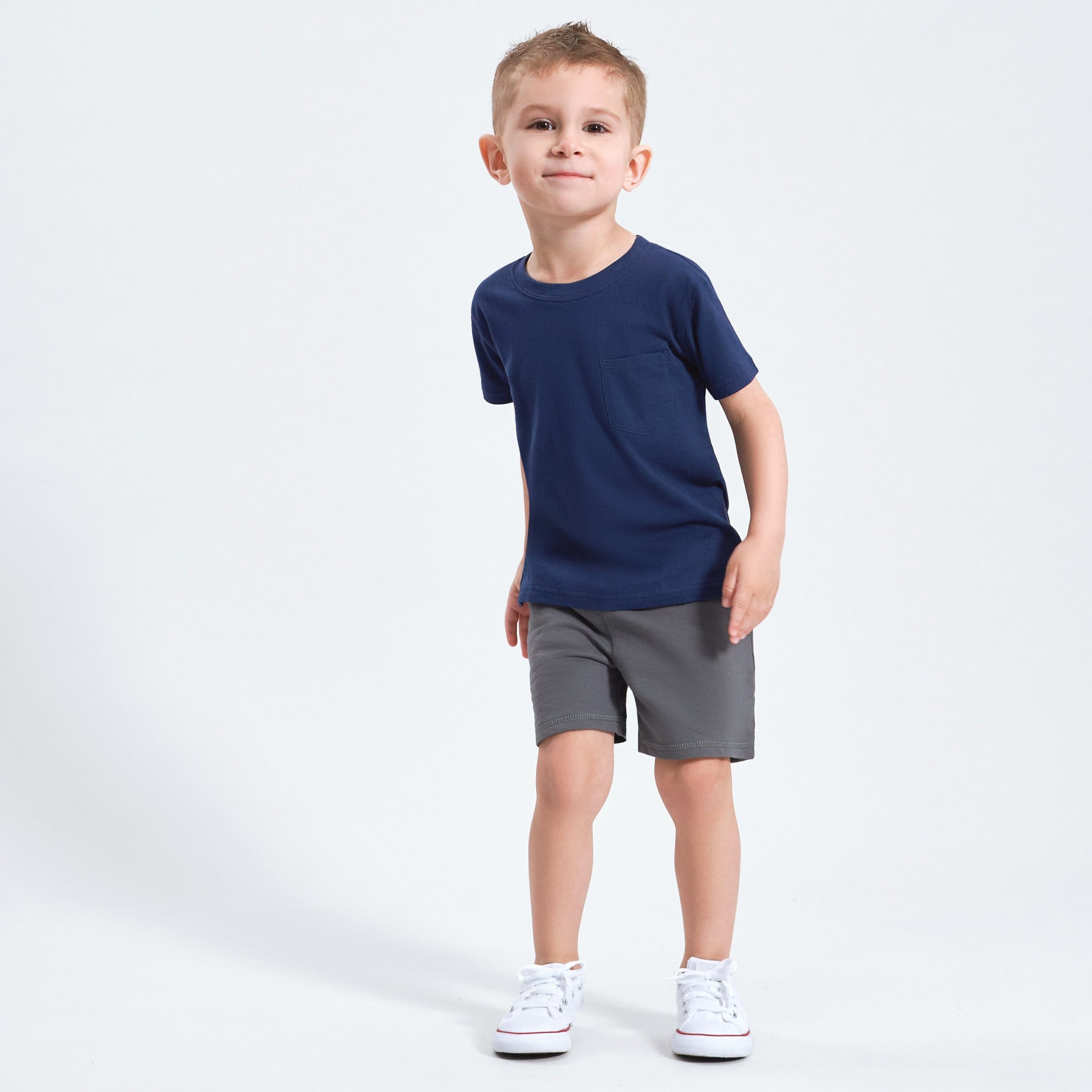 3-Pack Baby & Toddler Boys Royal Blues Short Sleeve Pocket Tees - Image 4