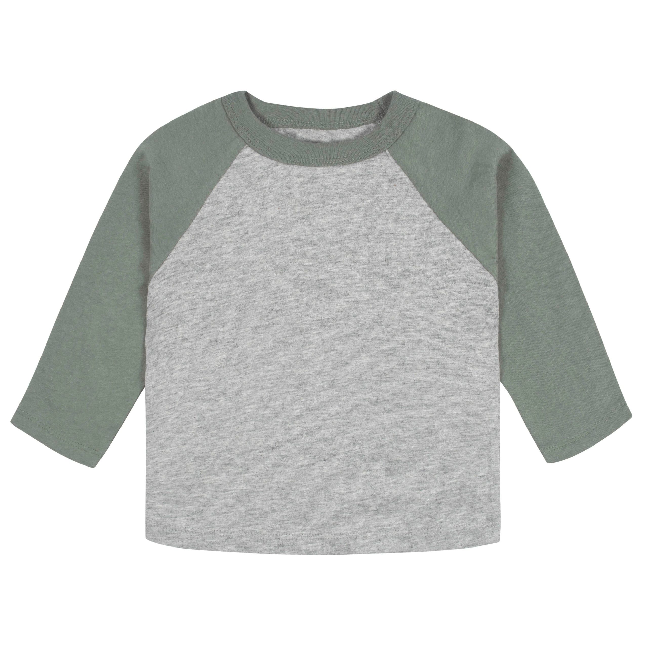 3-Pack Baby Boys Color Me Camo Long Sleeve Baseball Tees, 0-3M - Image 6