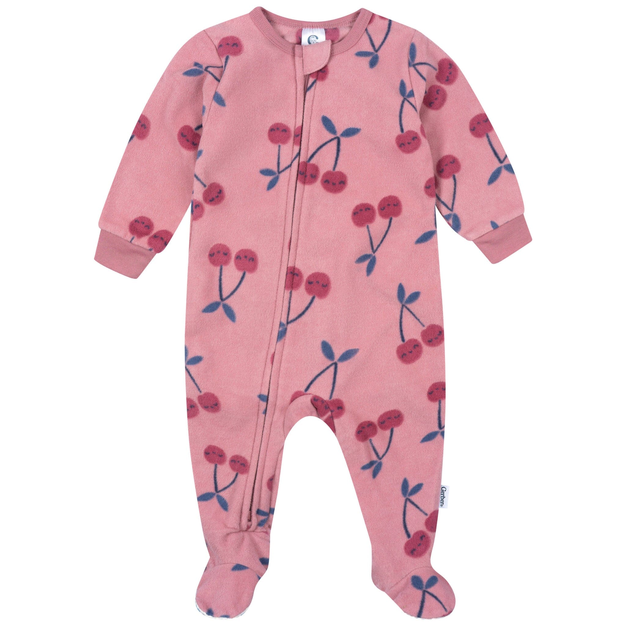 2-Pack Baby & Toddler Girls Cherries Footed Fleece Pajamas - Image 4