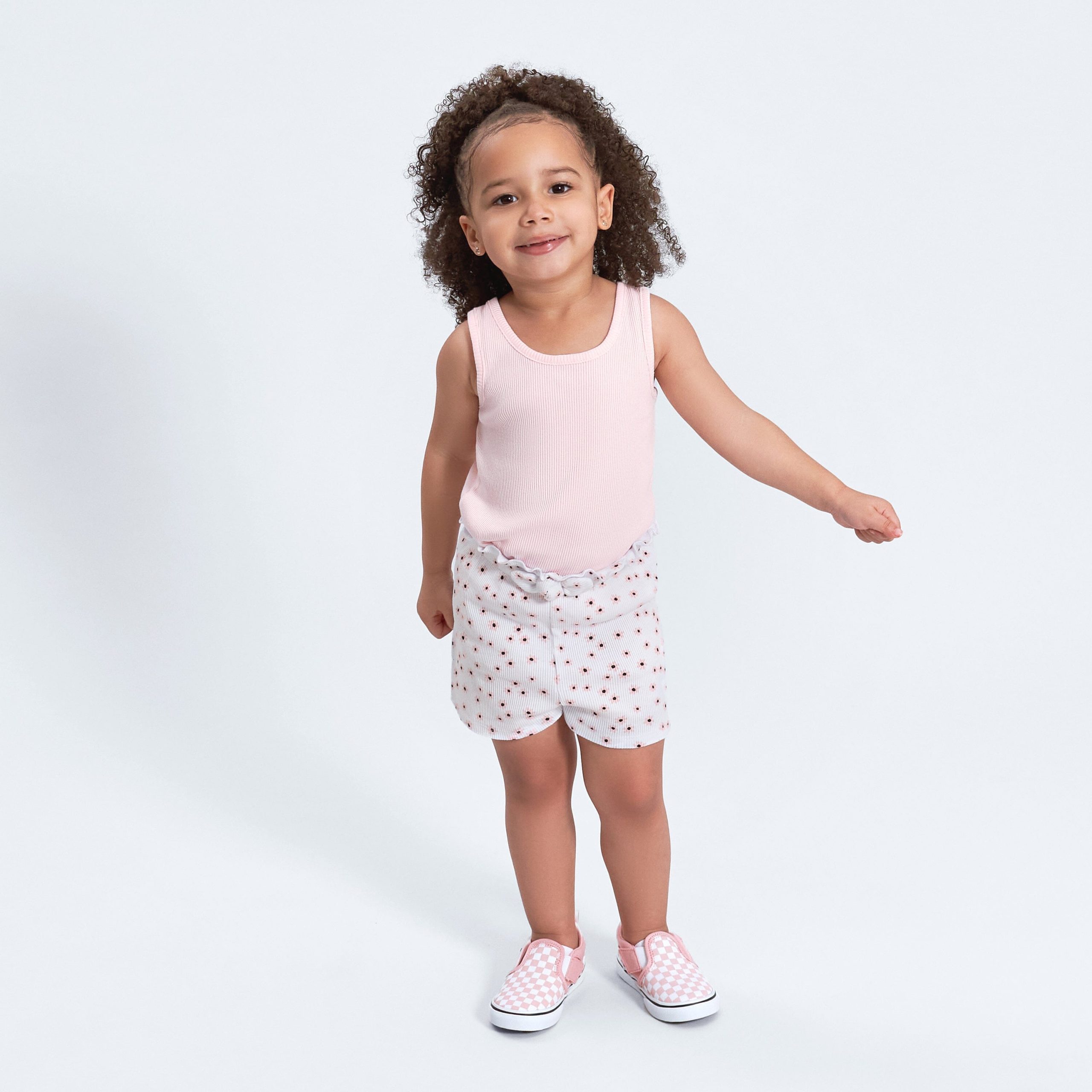3-Pack Baby & Toddler Girls Sweet Florals Pull-On Knit Shorts - Image 2