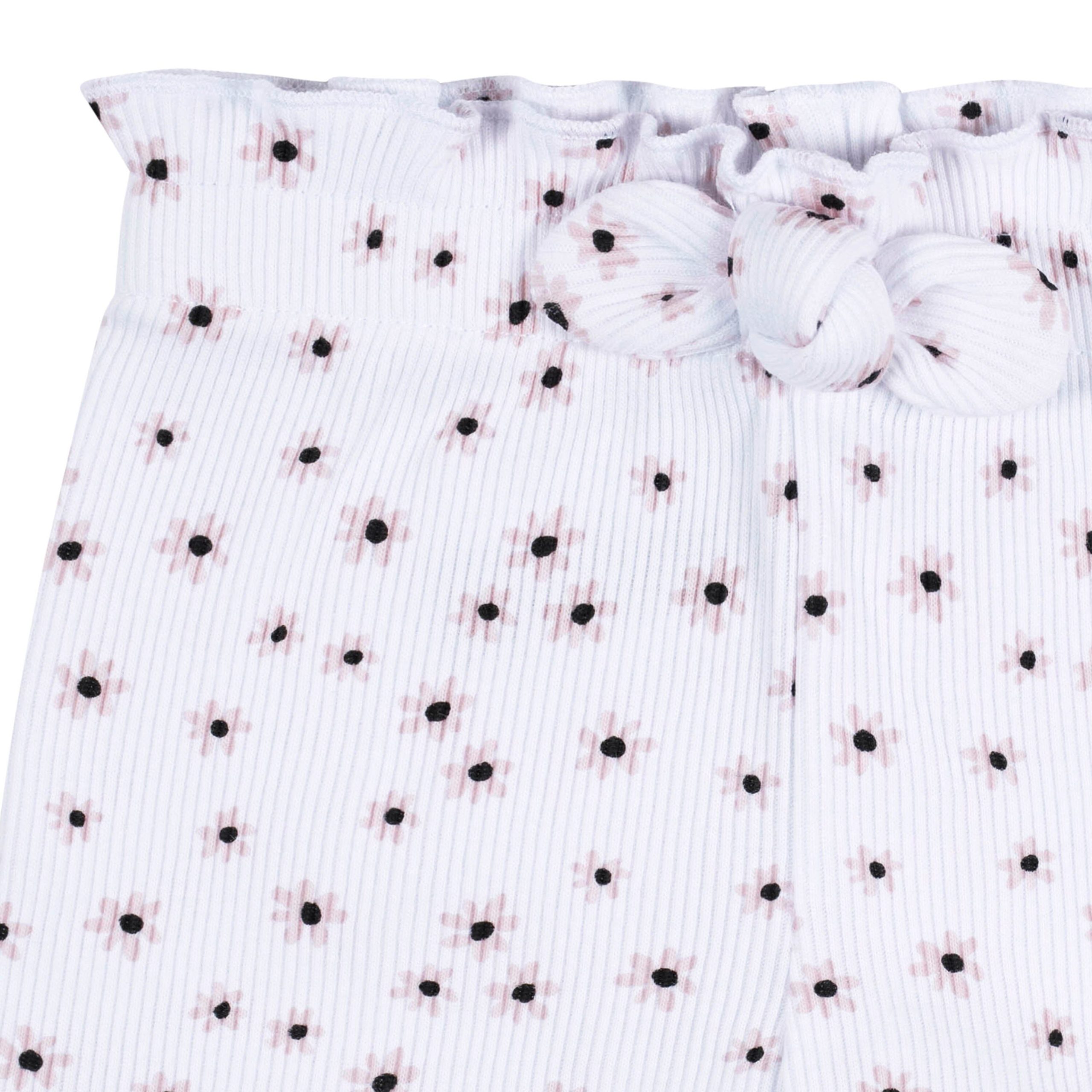 3-Pack Baby & Toddler Girls Sweet Florals Pull-On Knit Shorts - Image 4