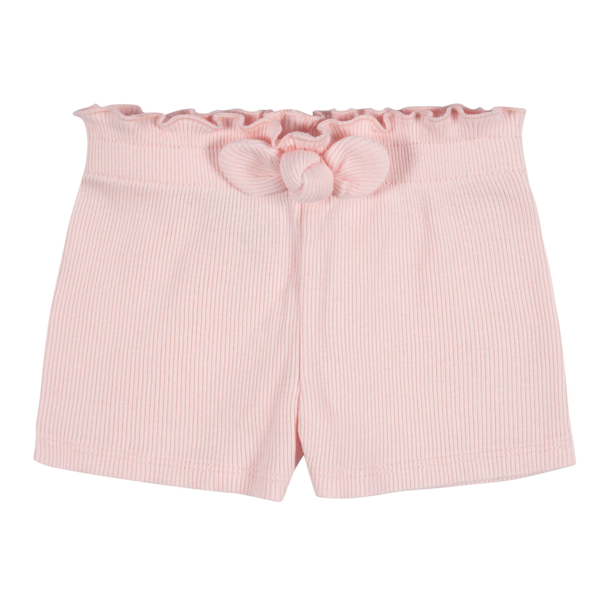 3-Pack Baby & Toddler Girls Sweet Florals Pull-On Knit Shorts - Image 5